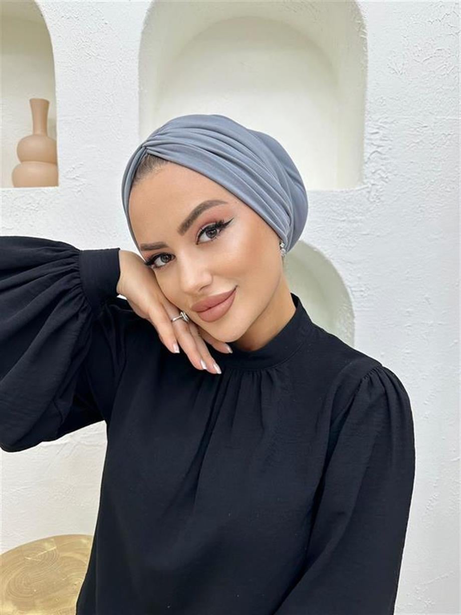 DRAPE DOLGULU BONE GRİ