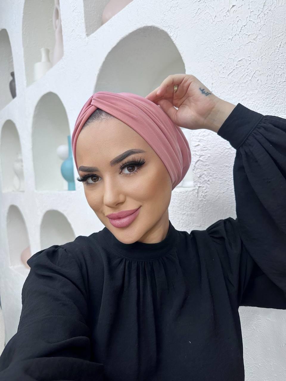 DÜĞÜM BONE DOLGULU PEMBE