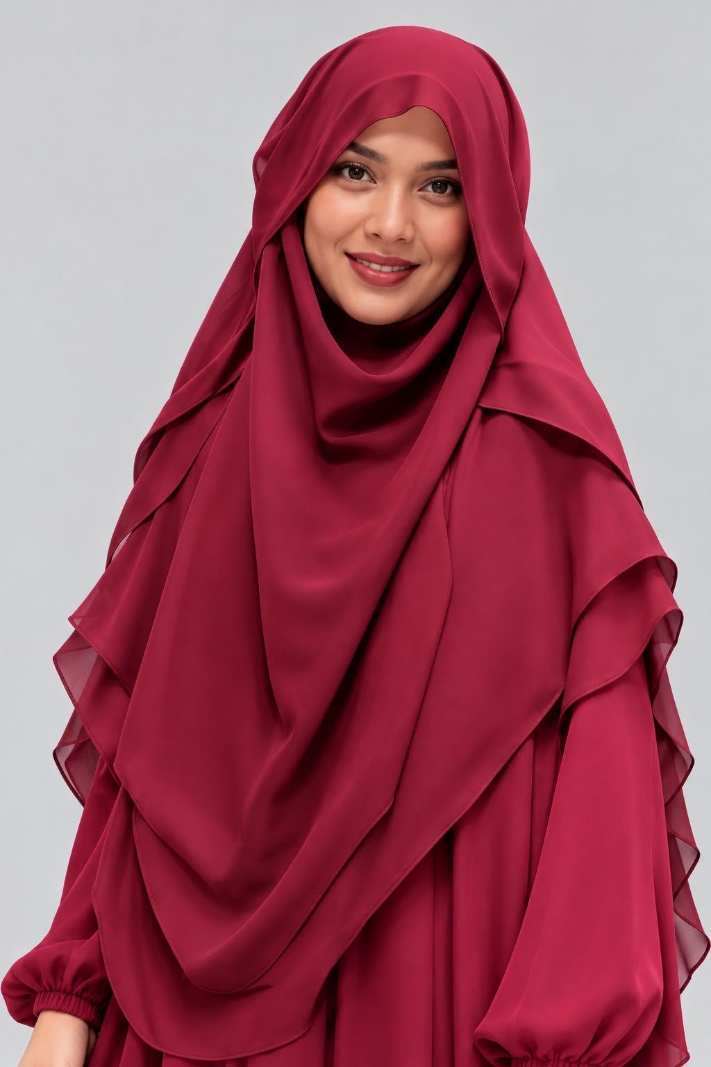 SUFLE GÖLGELİ OVAL BORDO