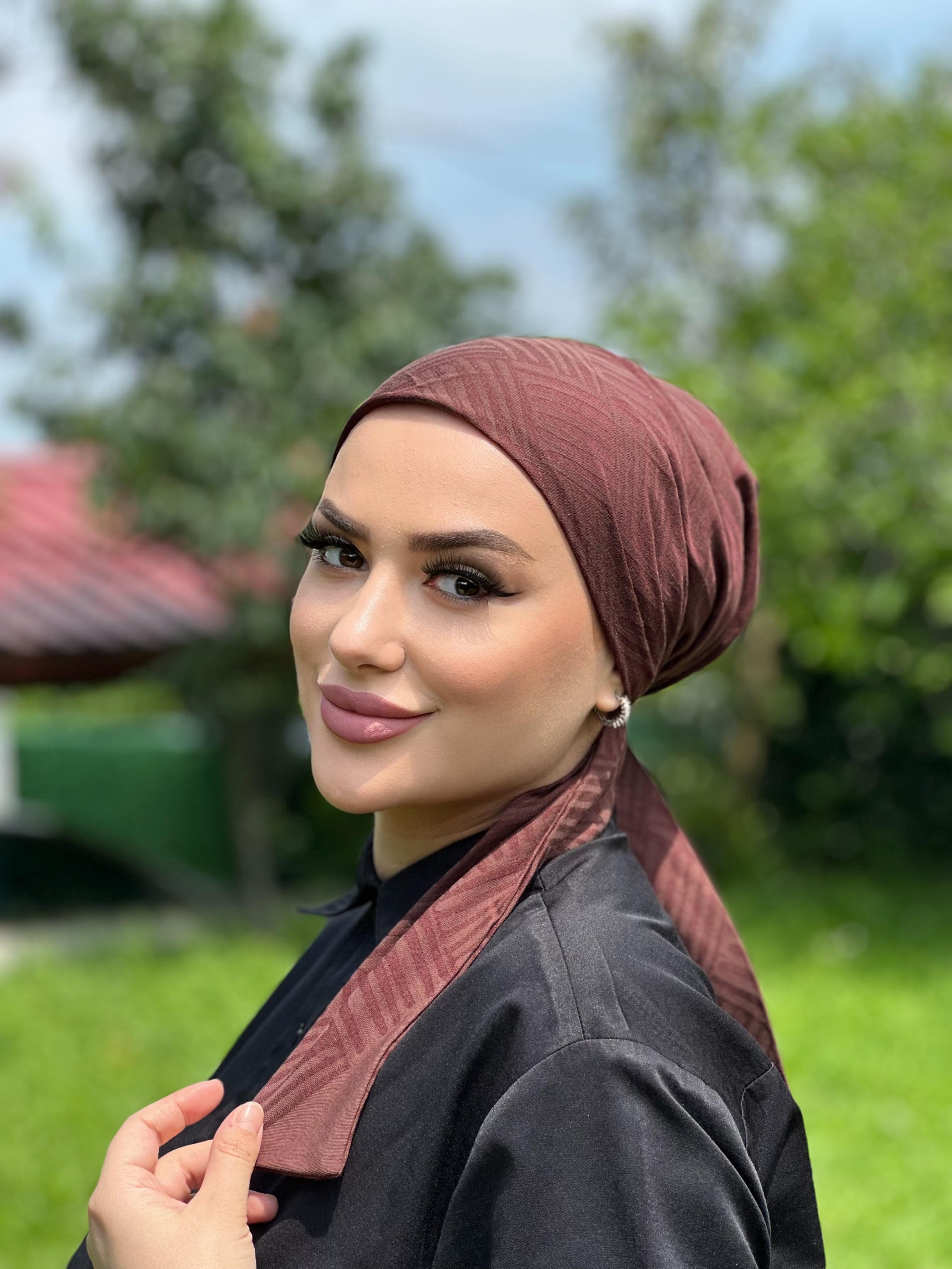 TREND ŞAL İMANNOR ( kare desen ) vizon