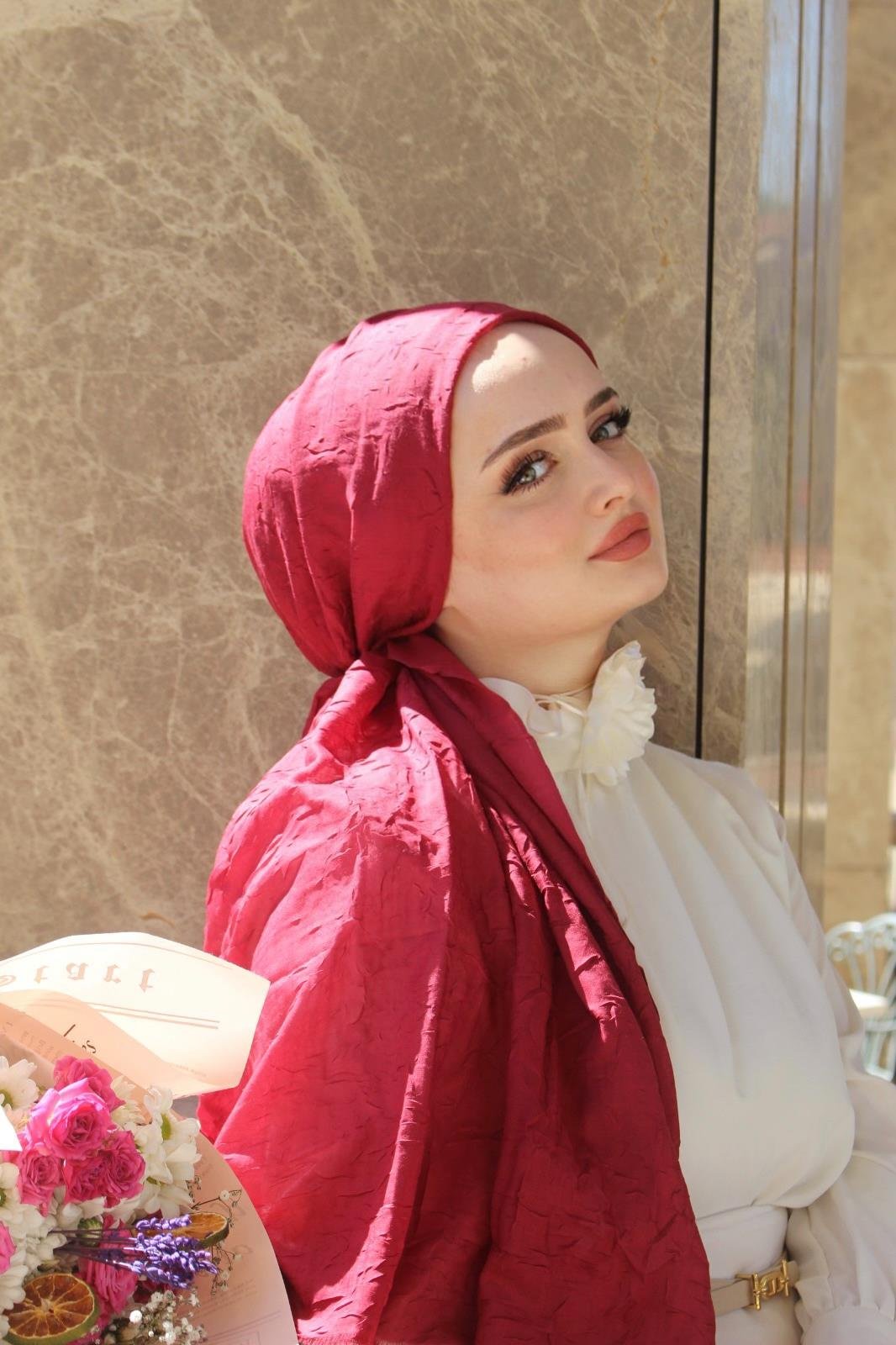 BAMBU KRAŞ ŞAL AÇIK BORDO