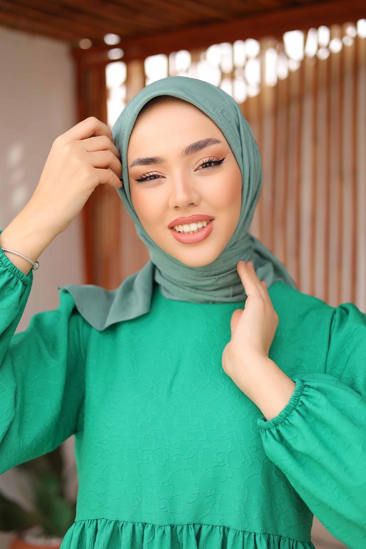 F DESEN EŞARP MİNT