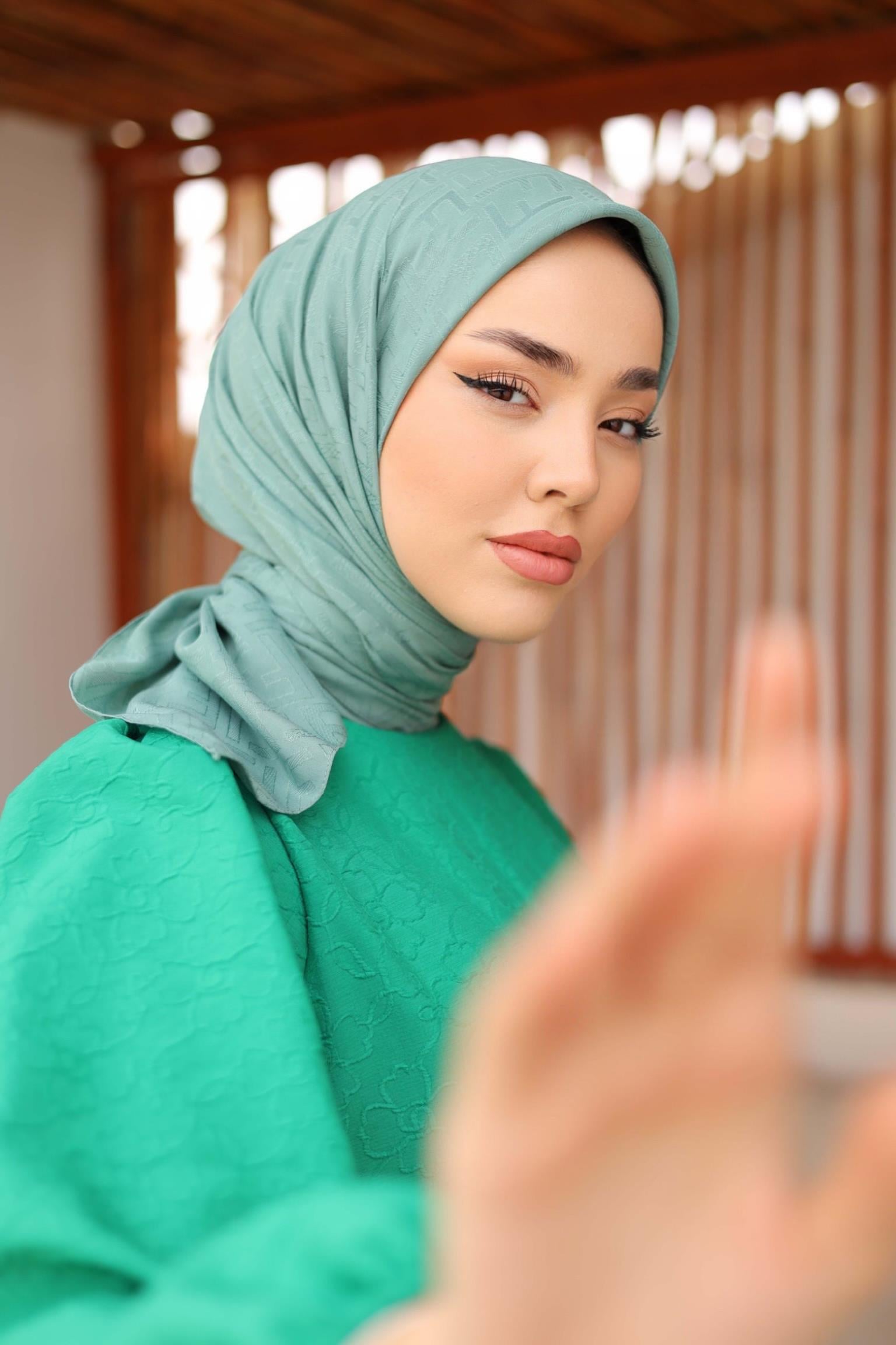 F DESEN EŞARP MİNT