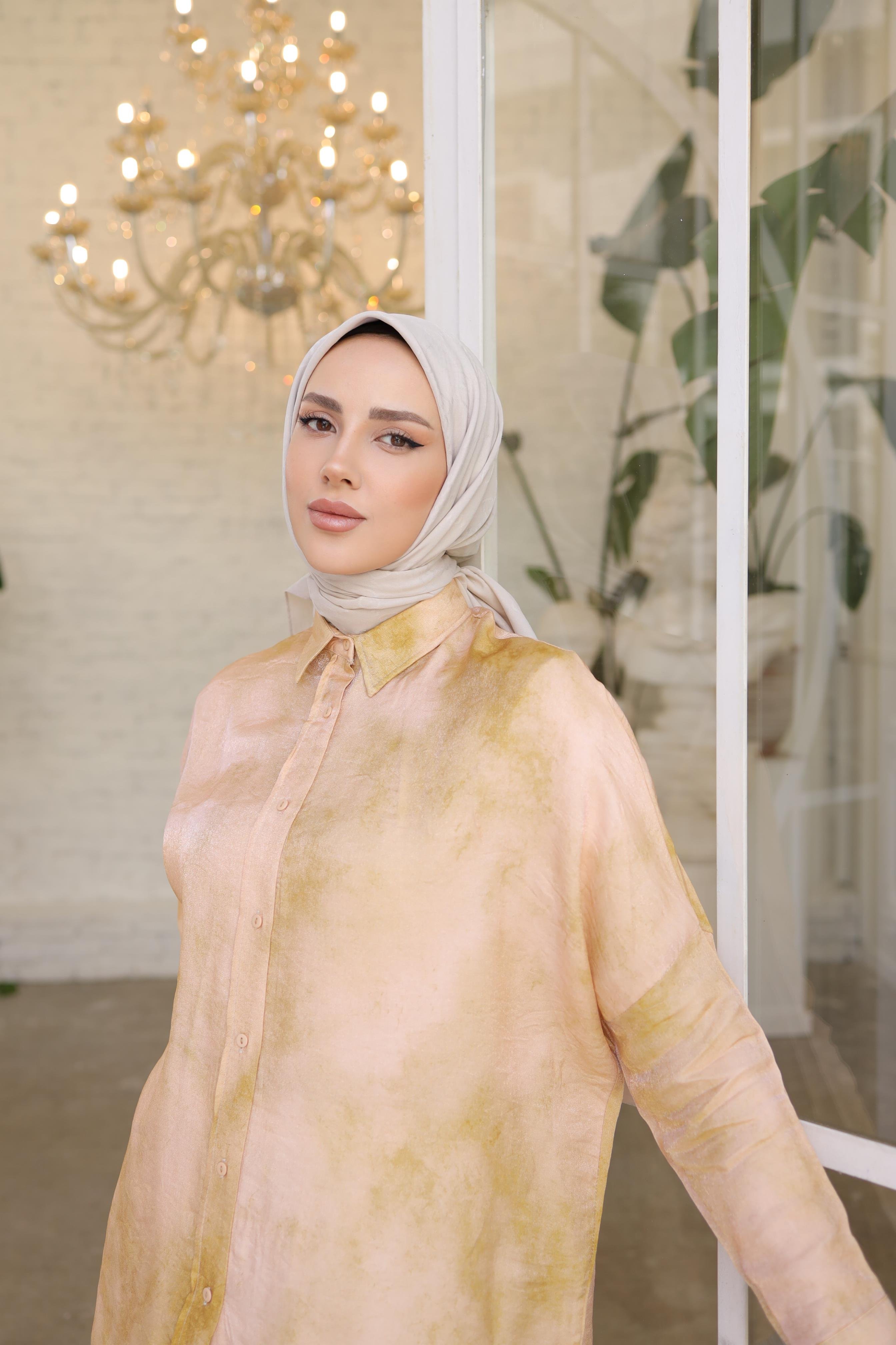 G DESEN EŞARP VANİLYA