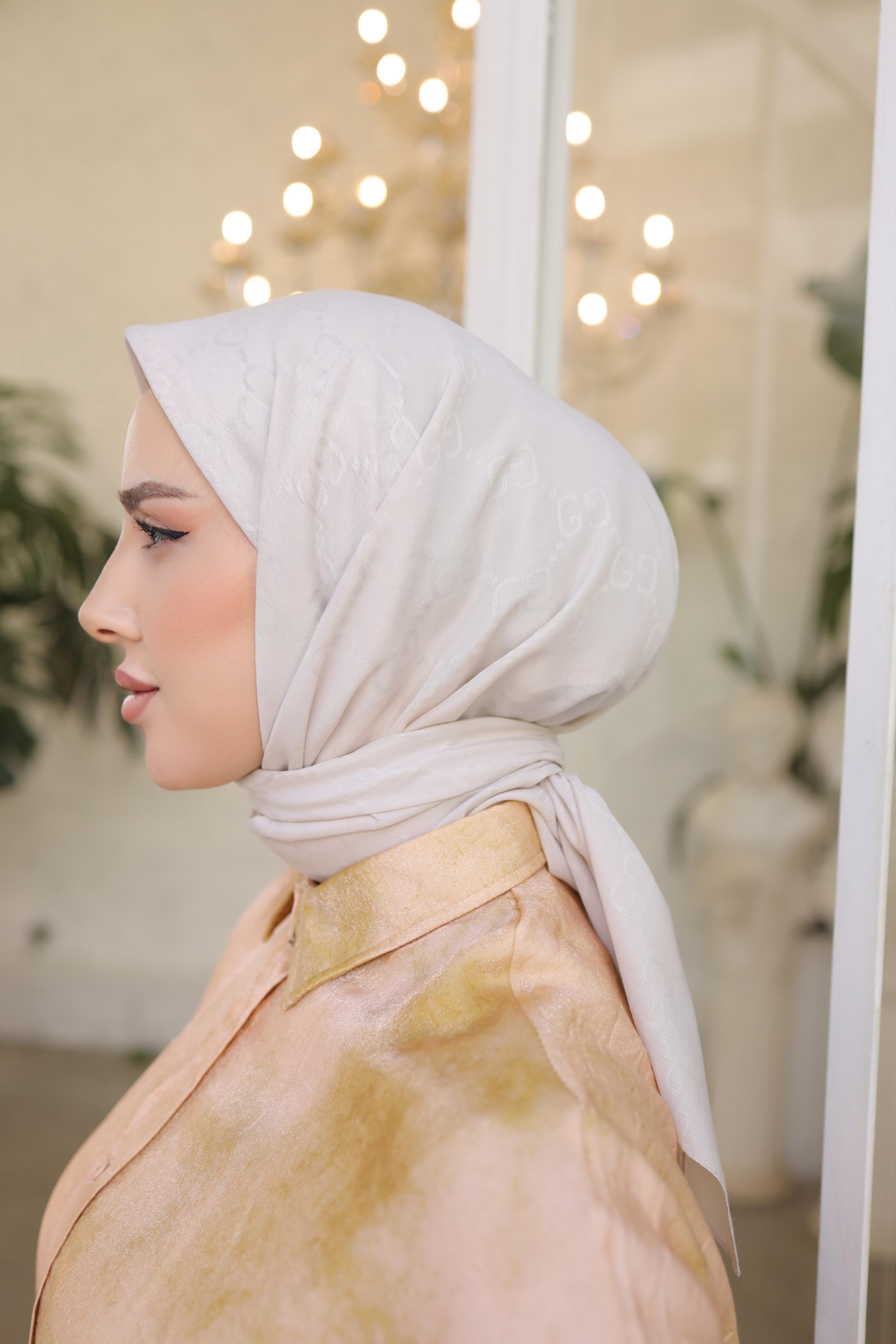 G DESEN EŞARP VANİLYA