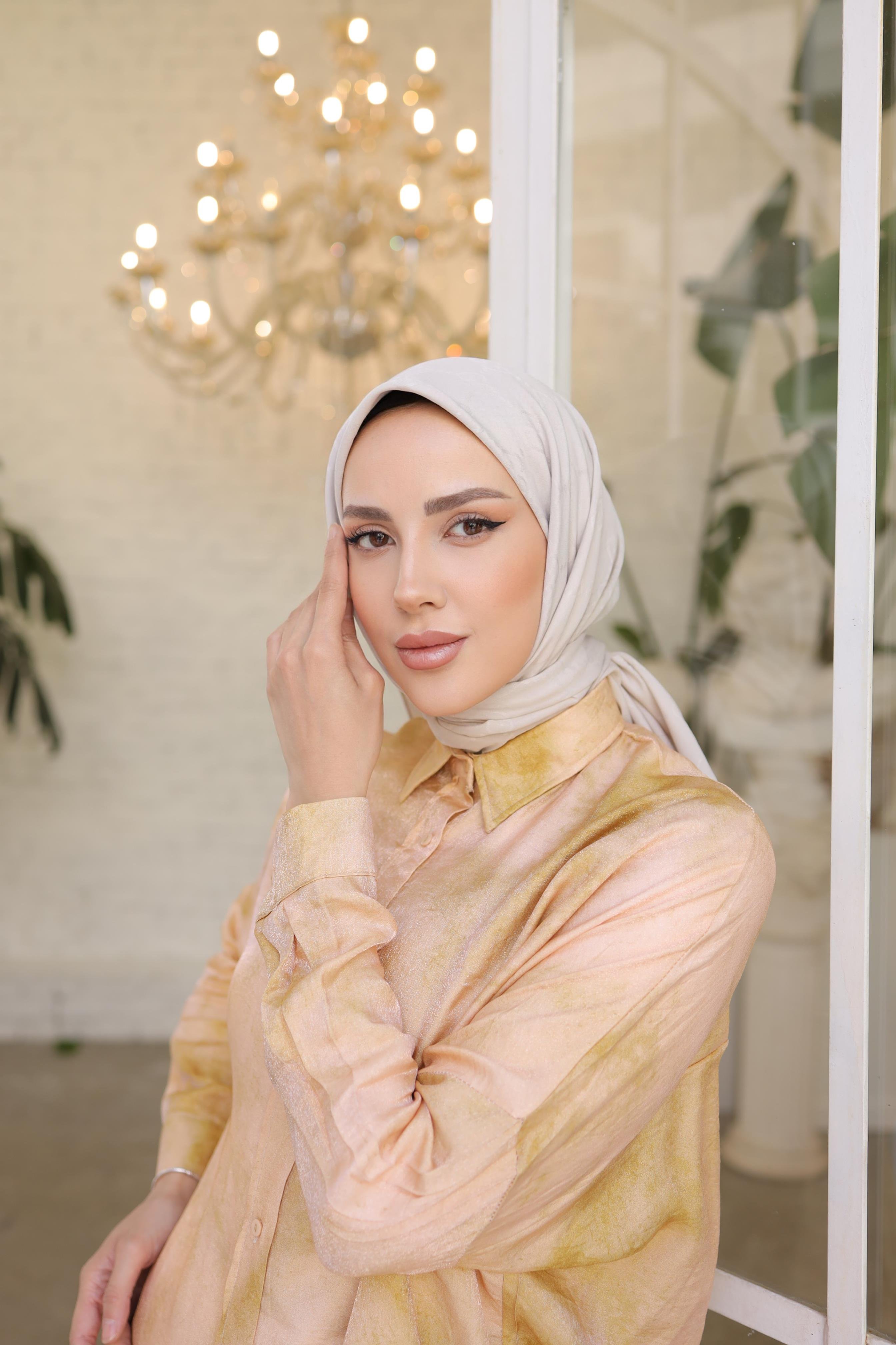 G DESEN EŞARP VANİLYA