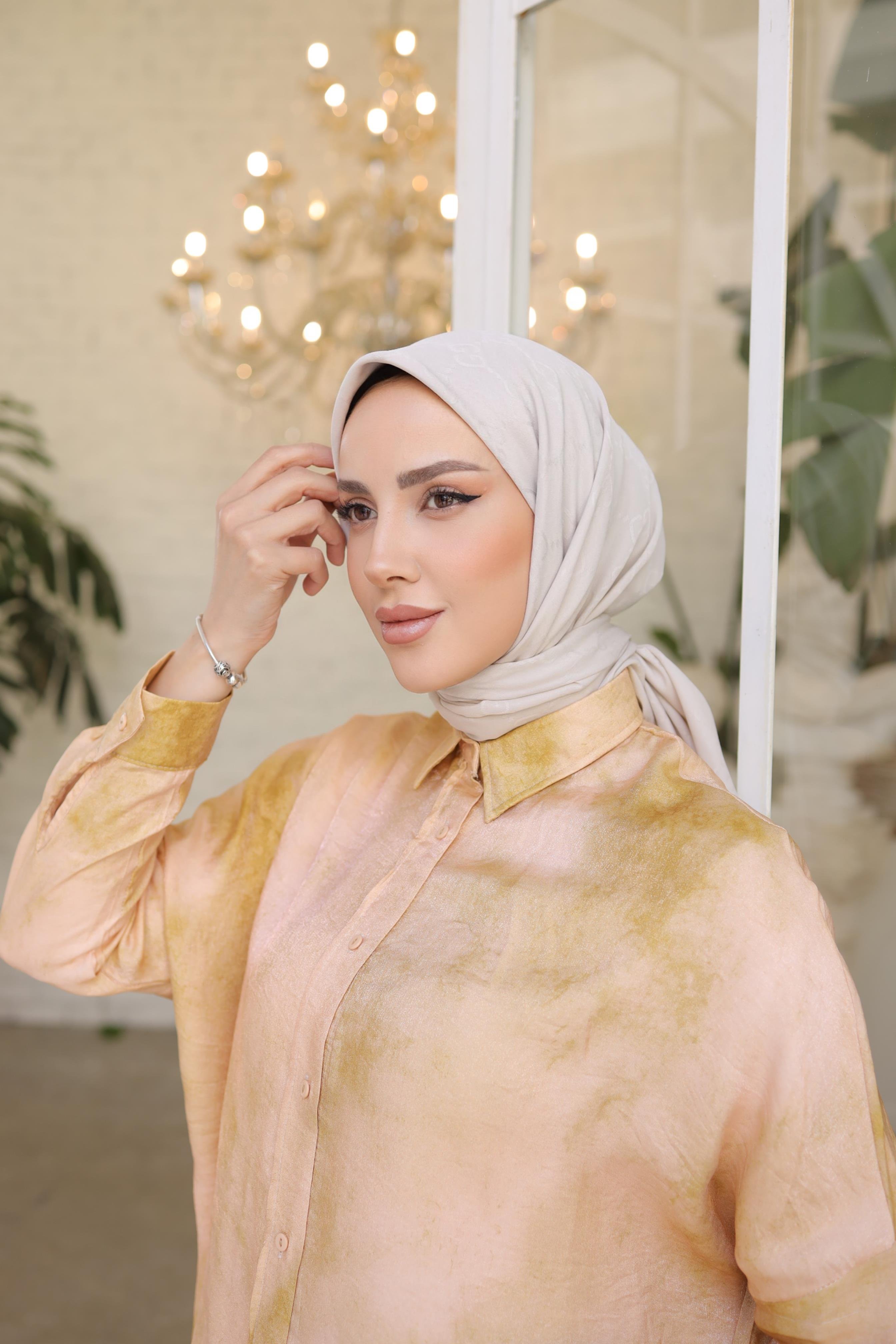 G DESEN EŞARP VANİLYA