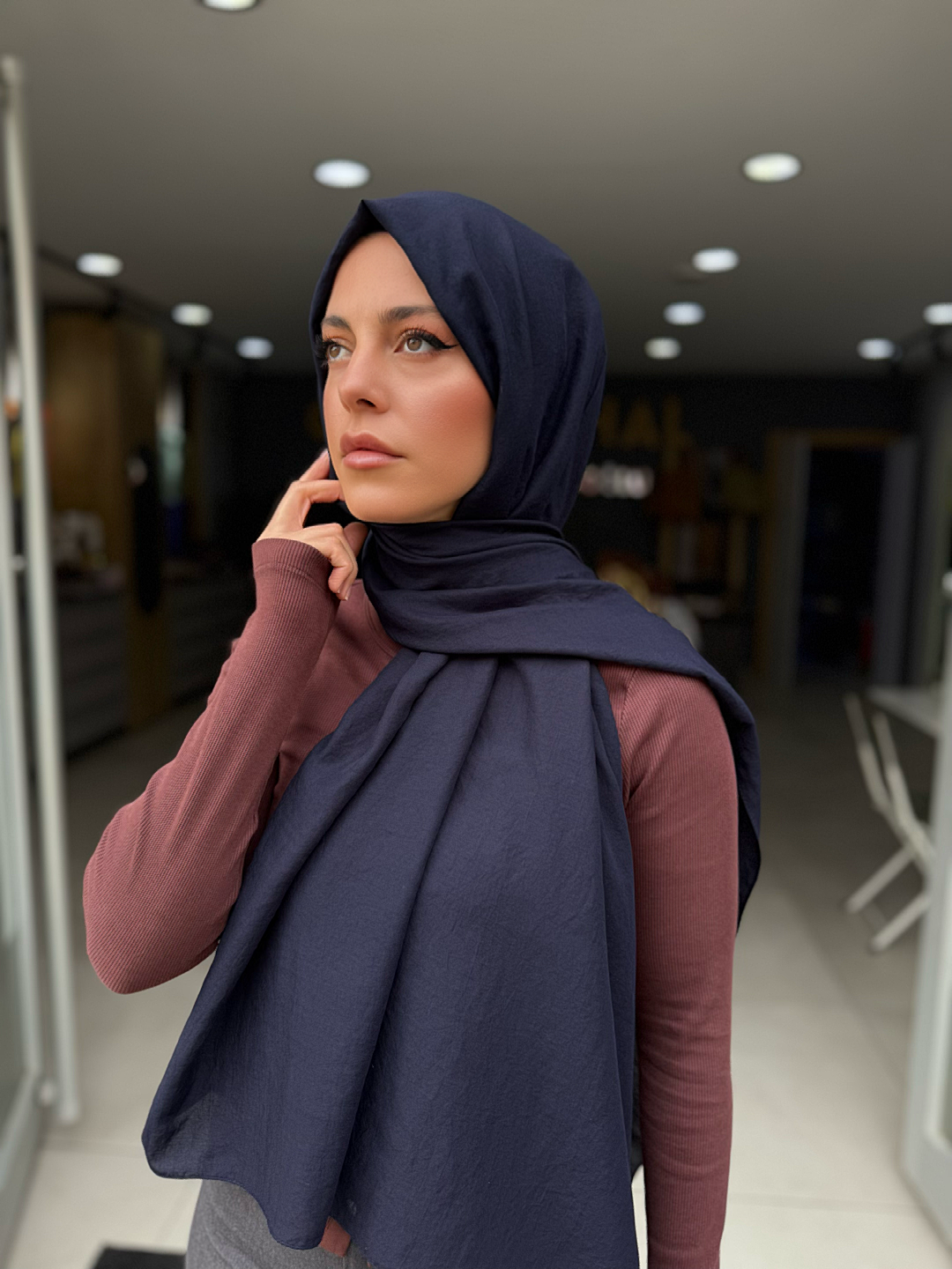 LACİVERT ŞAL
