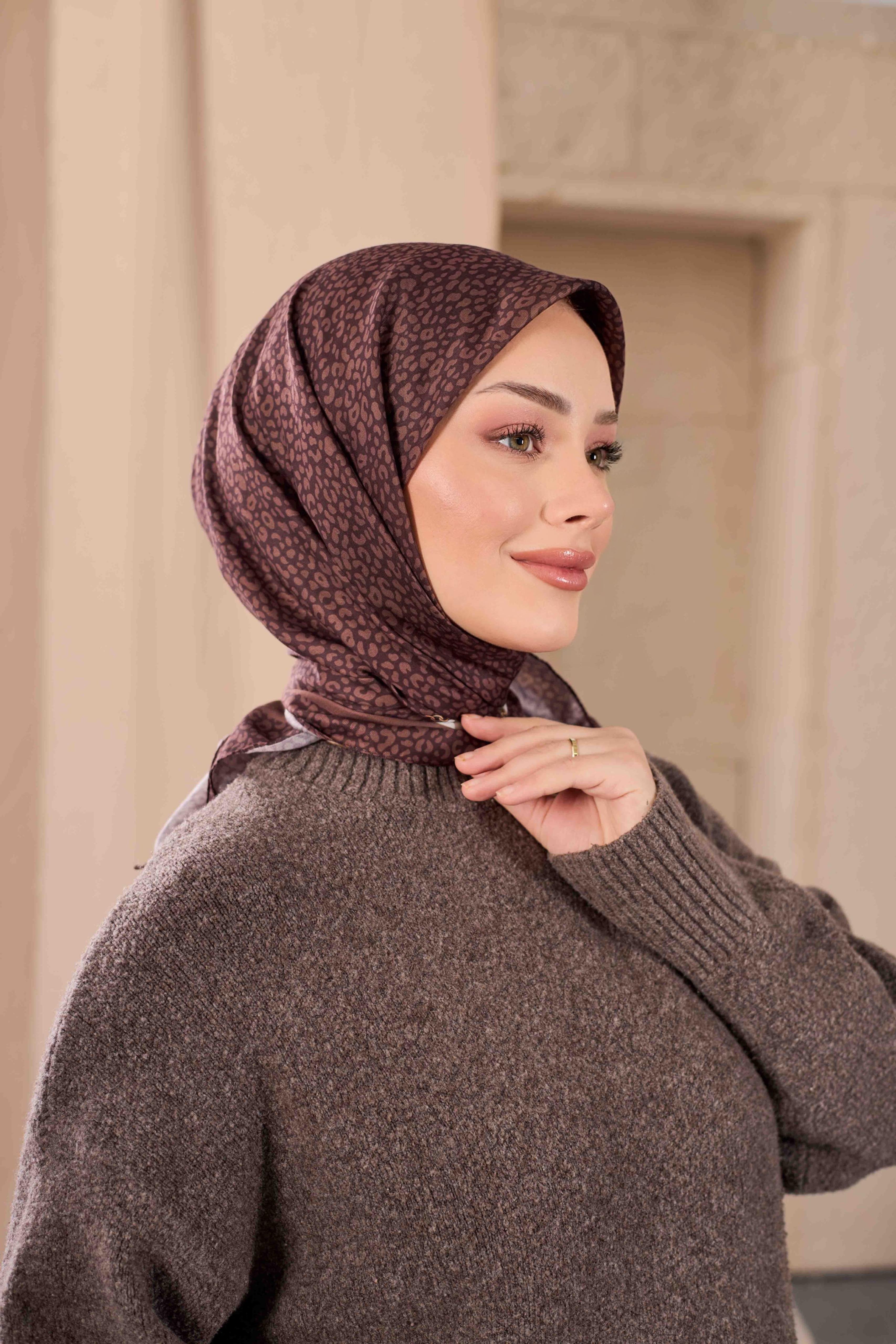 LEOPAR DESEN SOFT EŞARP 07