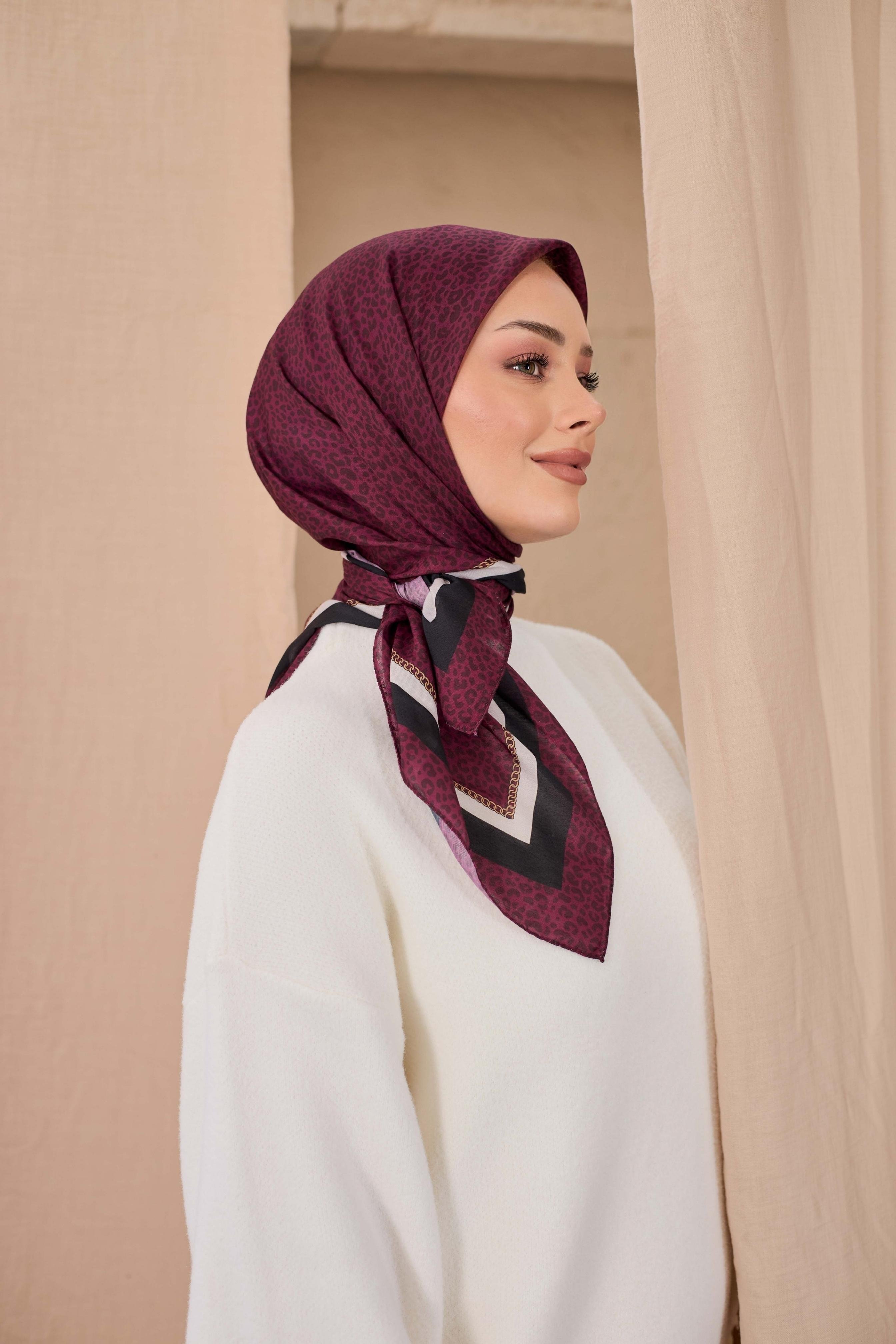 LEOPAR DESEN SOFT EŞARP 09