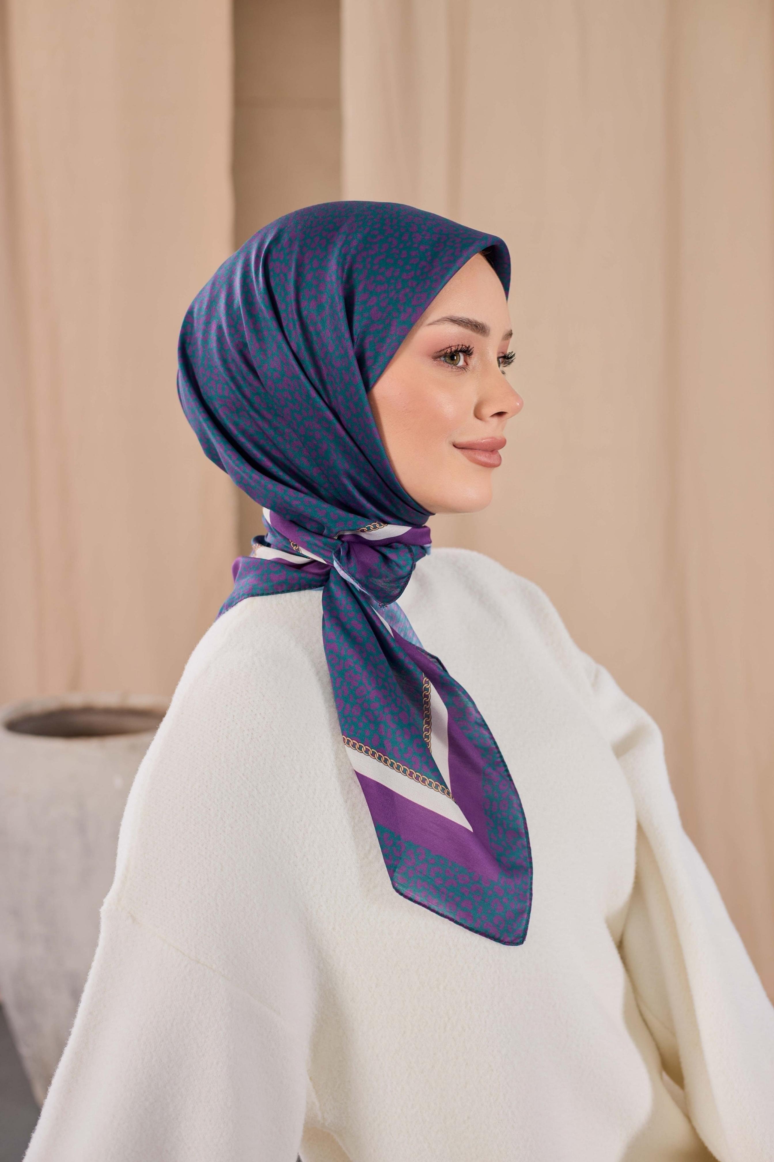 LEOPAR DESEN SOFT EŞARP 14