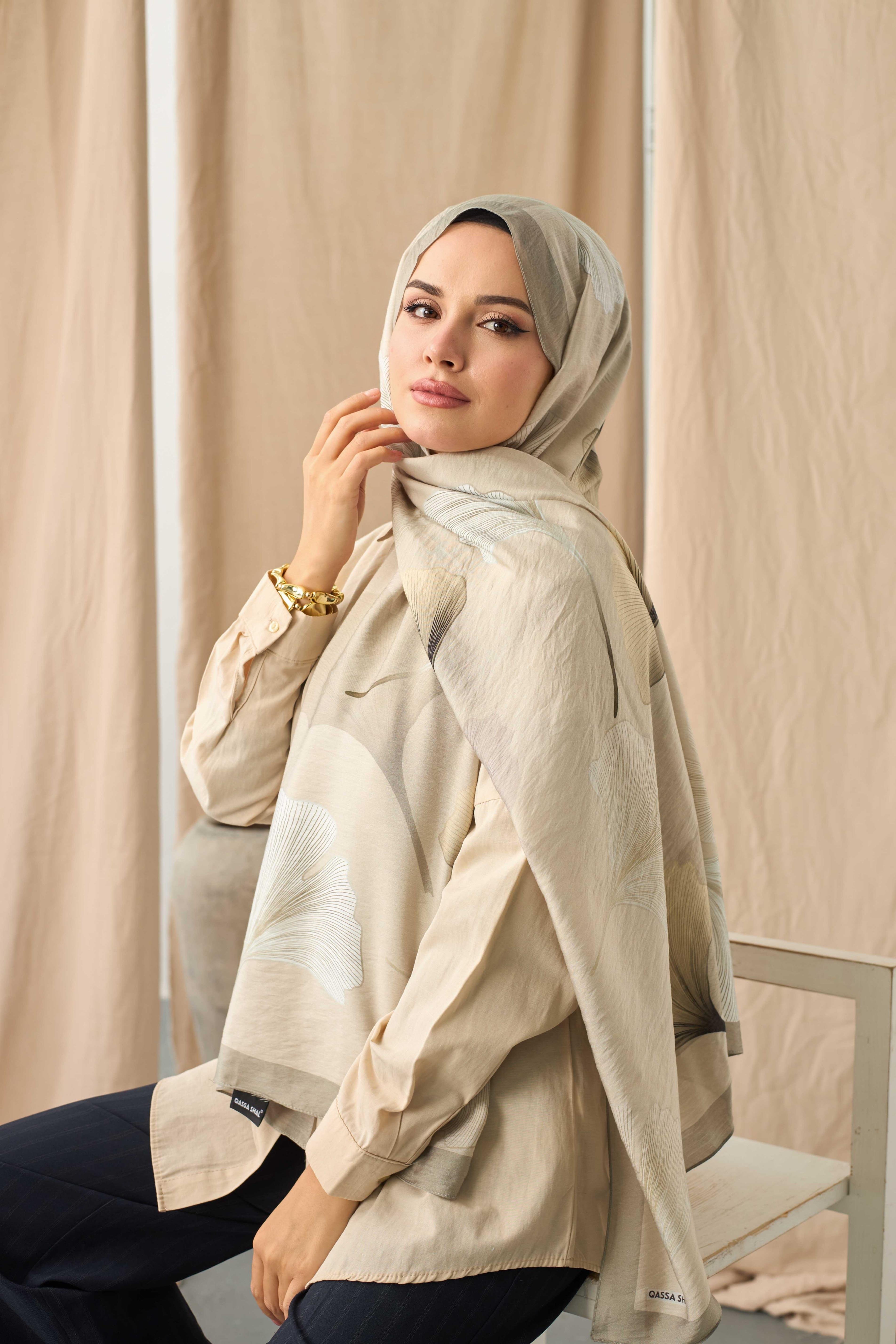 MODAL ŞAL FREZYA BEJ