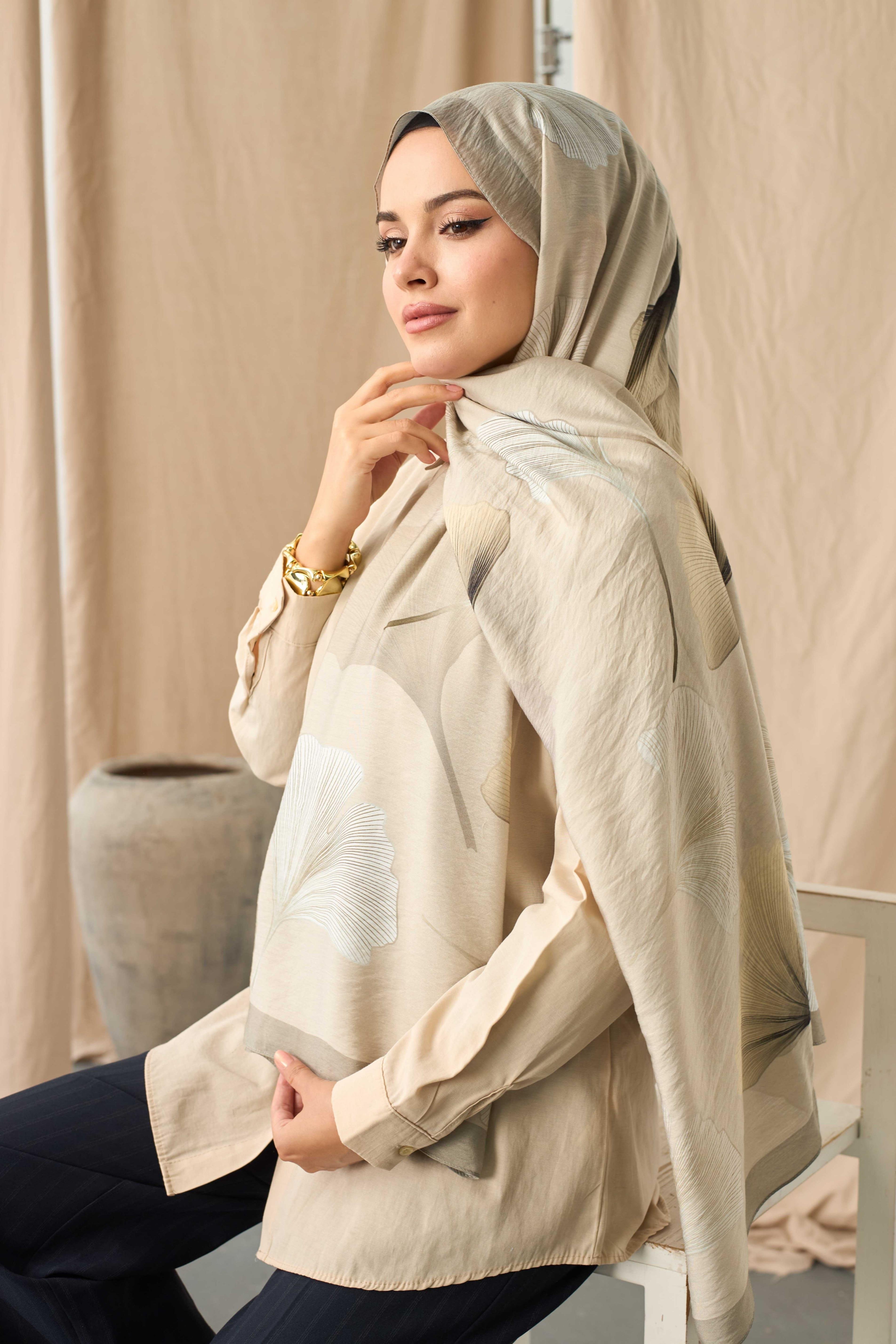 MODAL ŞAL FREZYA BEJ