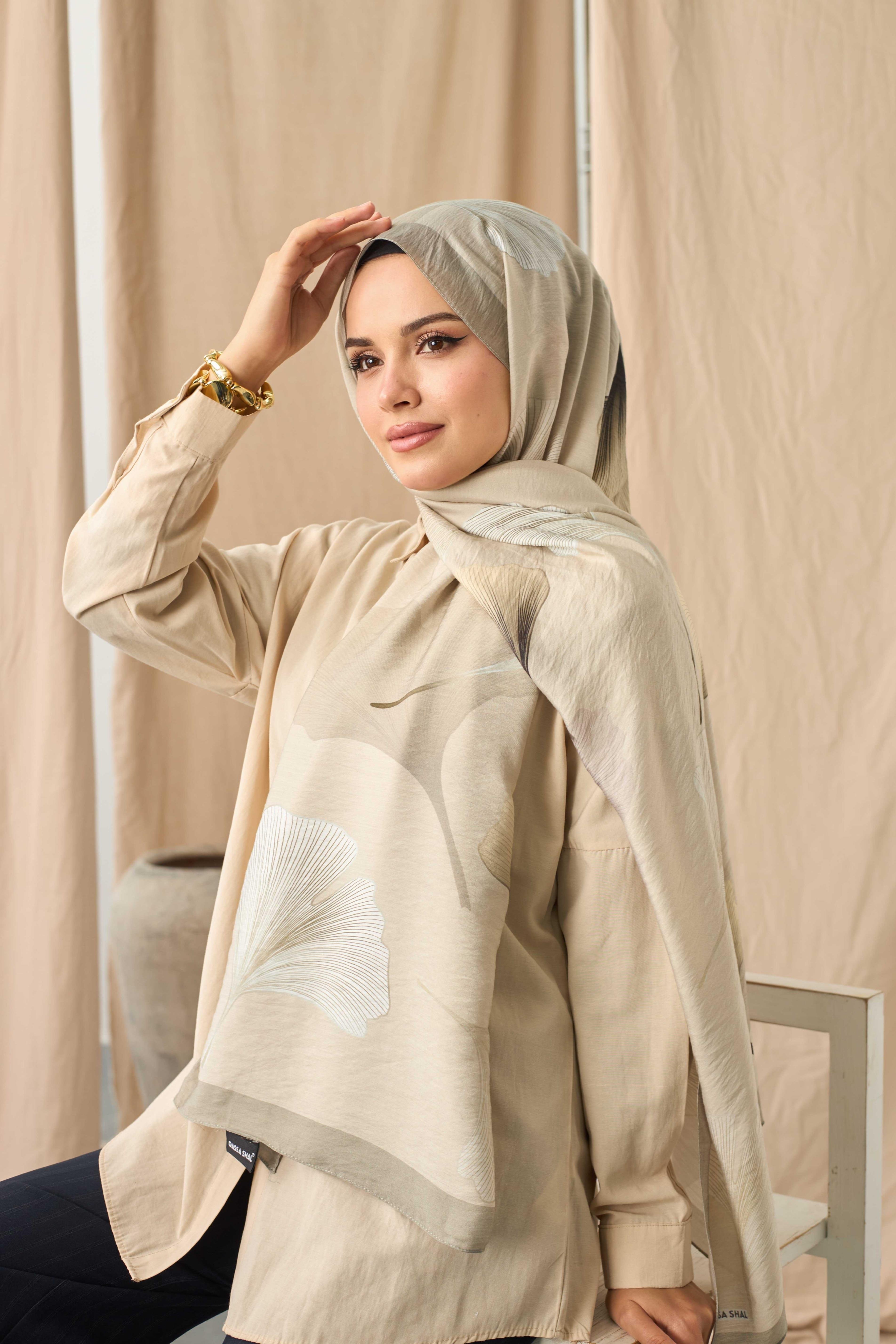 MODAL ŞAL FREZYA BEJ