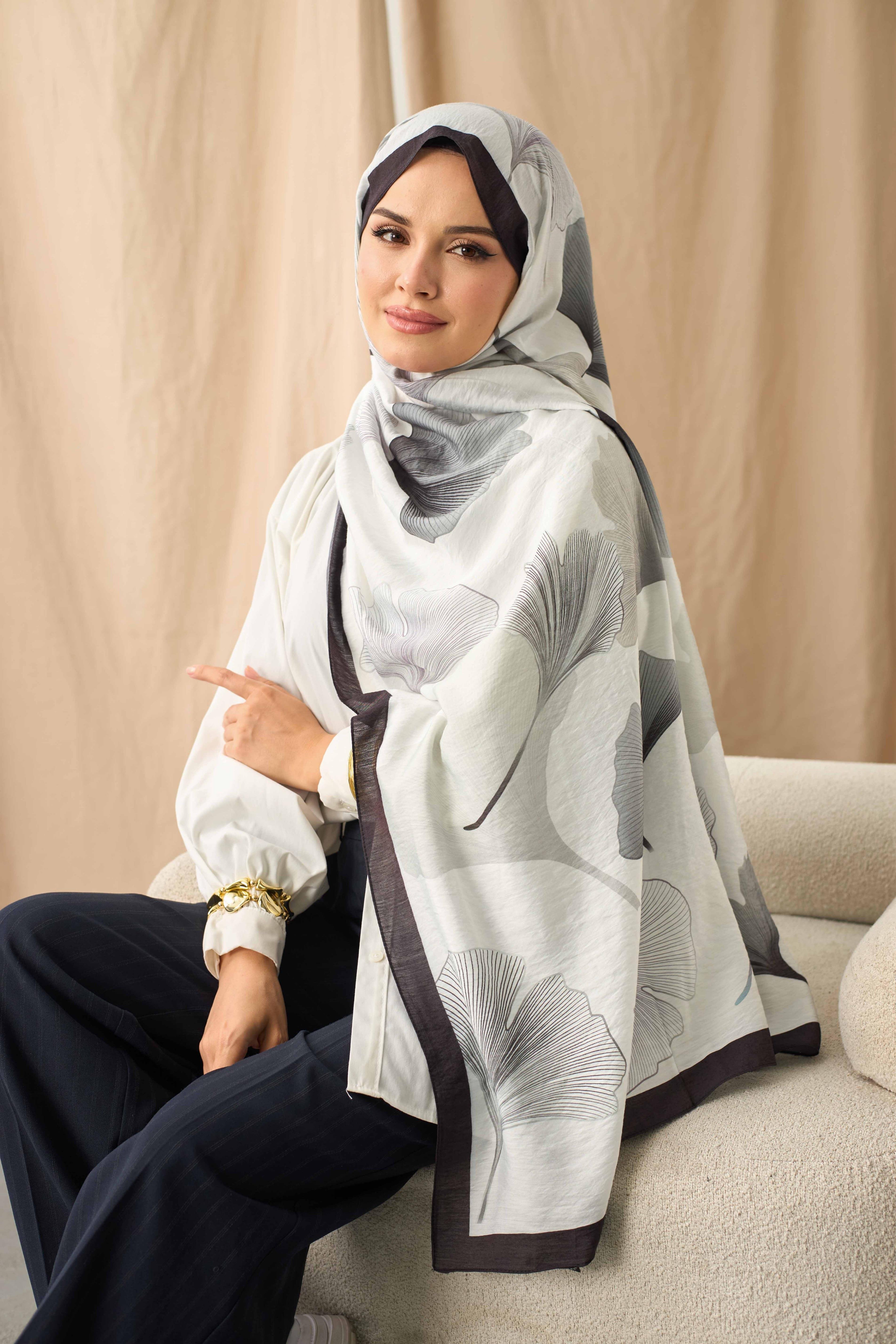 MODAL ŞAL FREZYA BEYAZ