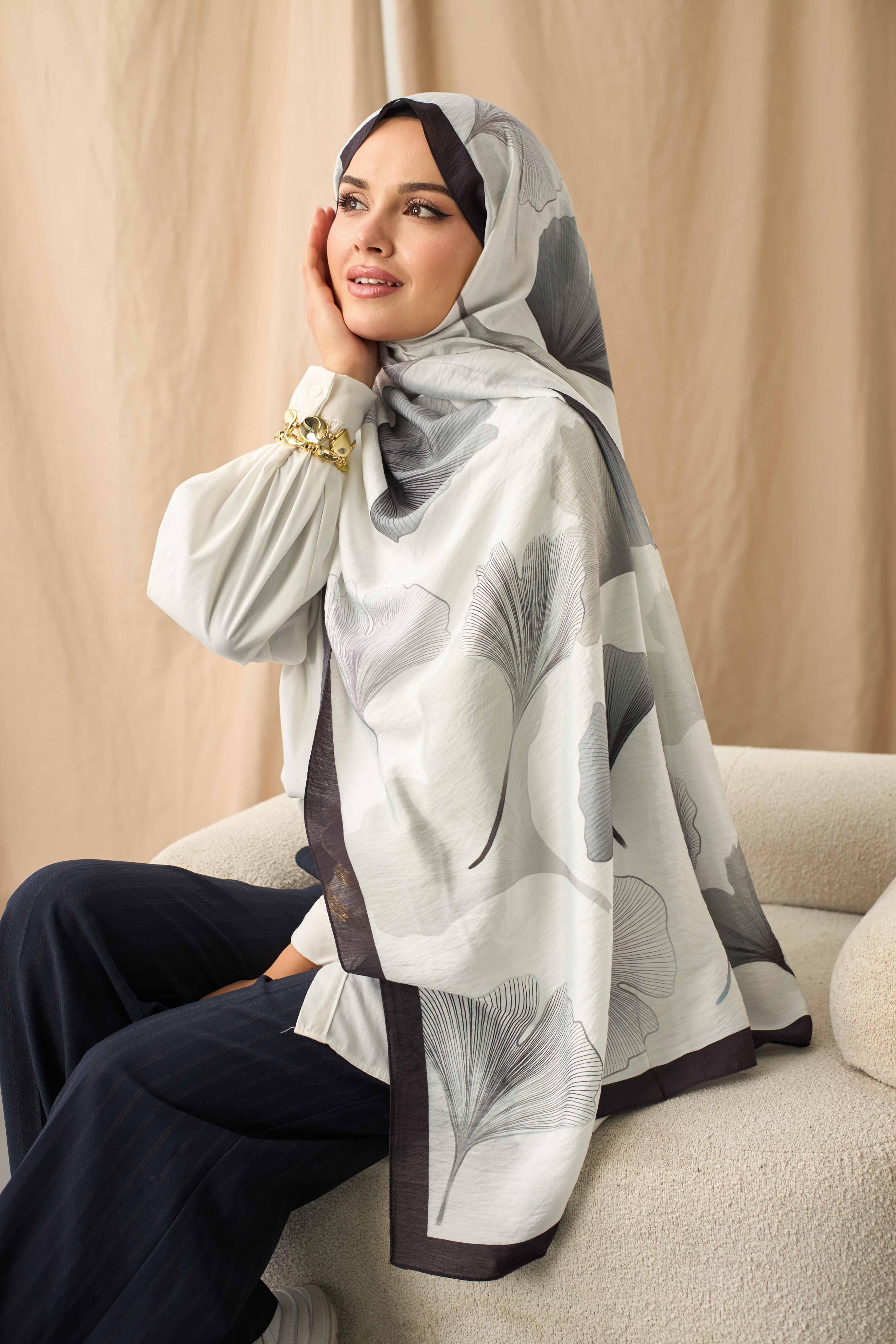 MODAL ŞAL FREZYA BEYAZ