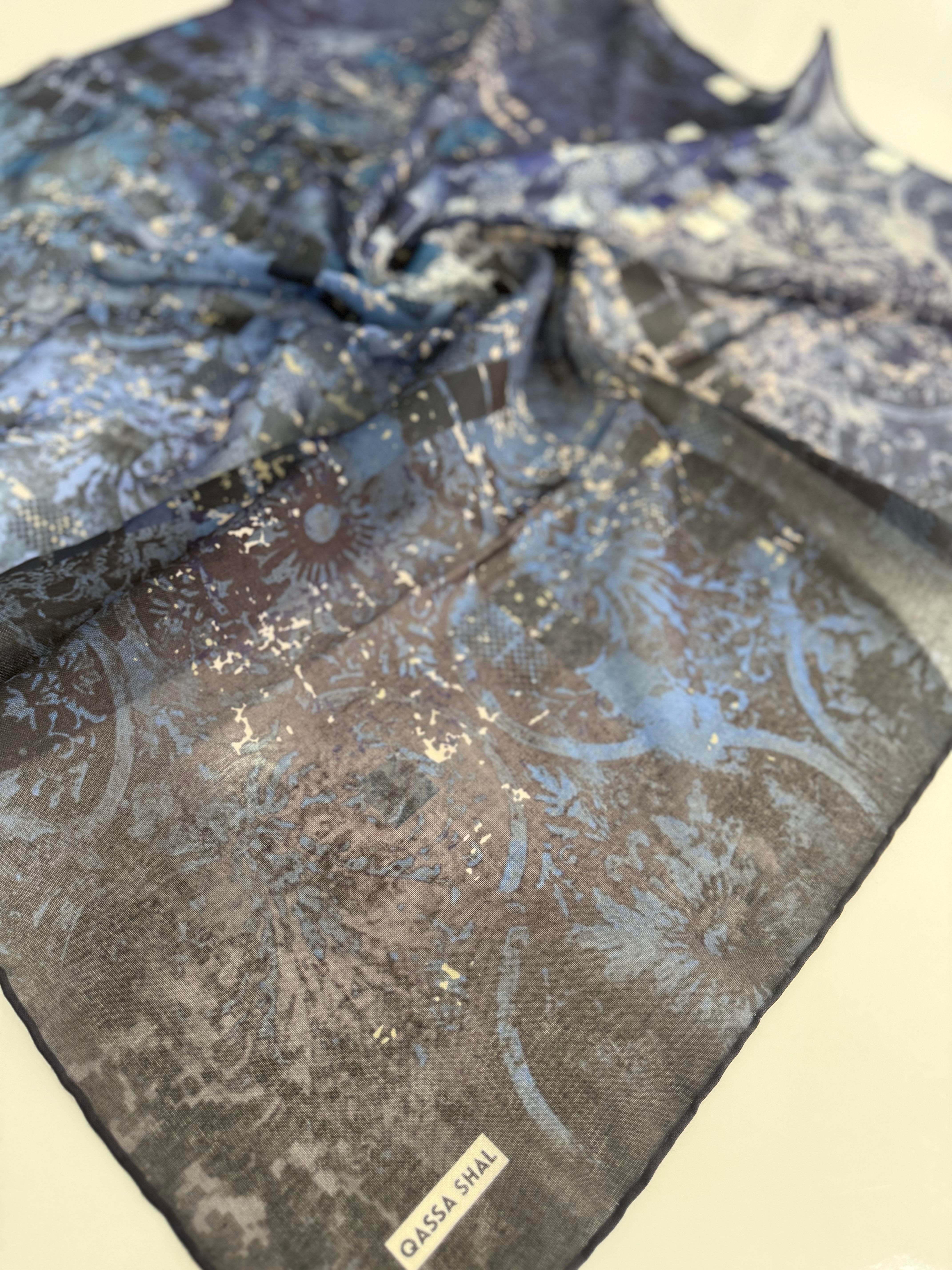 SOFT PAMUKLU EŞARP SAKS