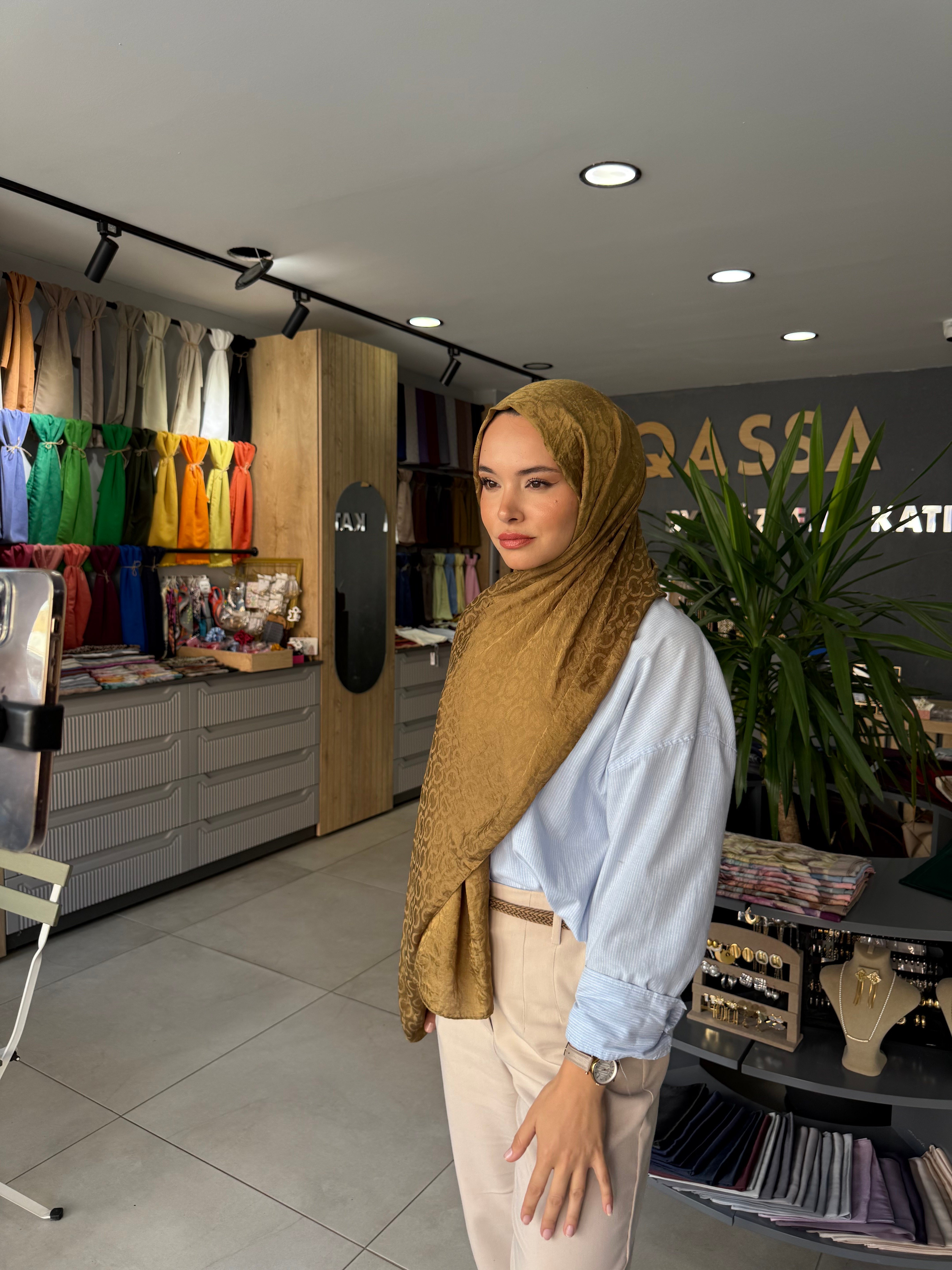 ZİNCİR DESEN ASKERİ HAKİ ŞAL