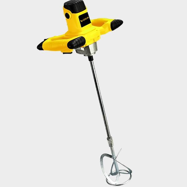 ASSUR Speed ​​Adjustable Electric Plaster Paint and Mortar Mixer Yellow