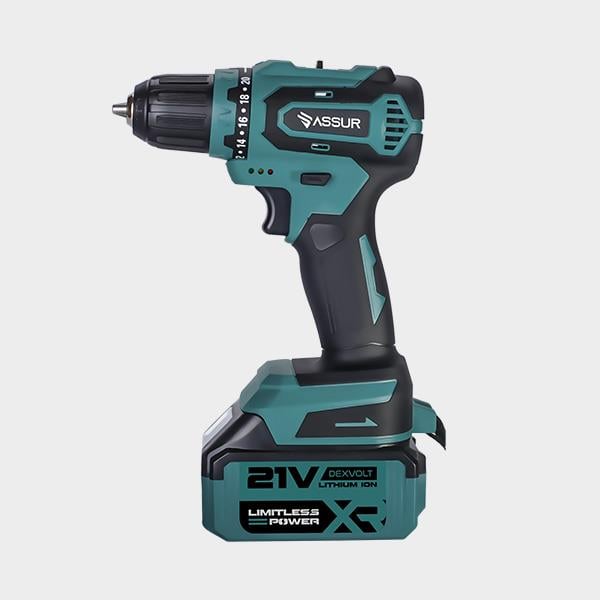 ASSUR Plastic Chuck Cordless Drill Blue