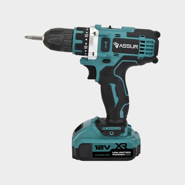 ASSUR Plastic Chuck Cordless Drill Blue