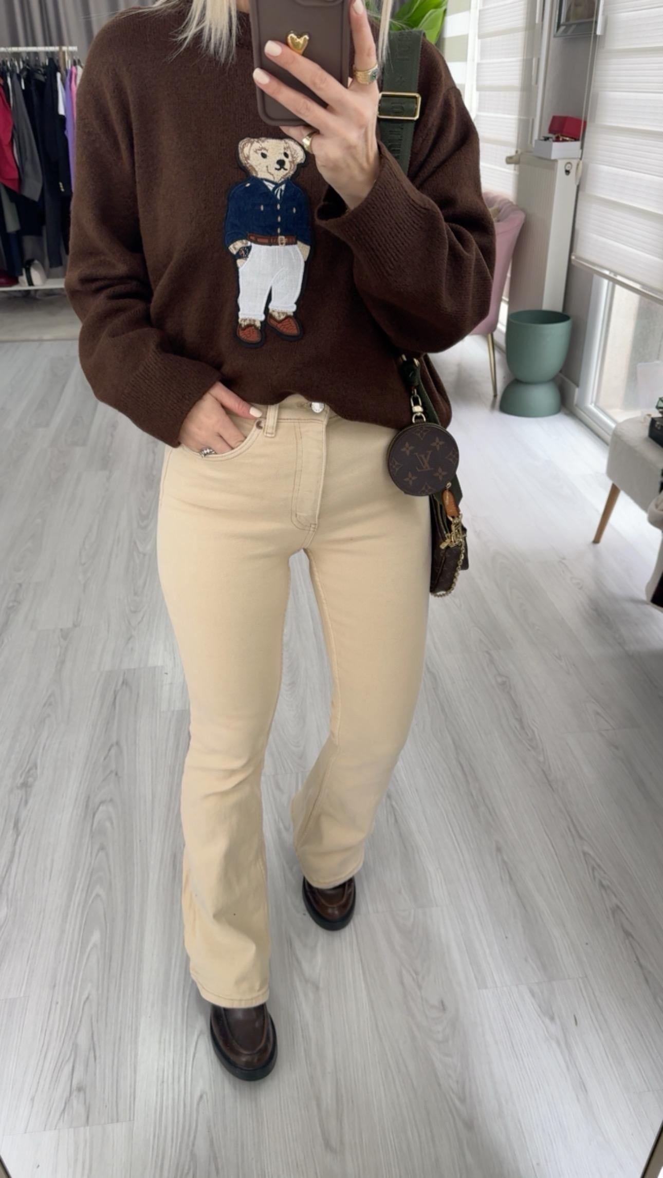 İspanyol Paça Bej Jean