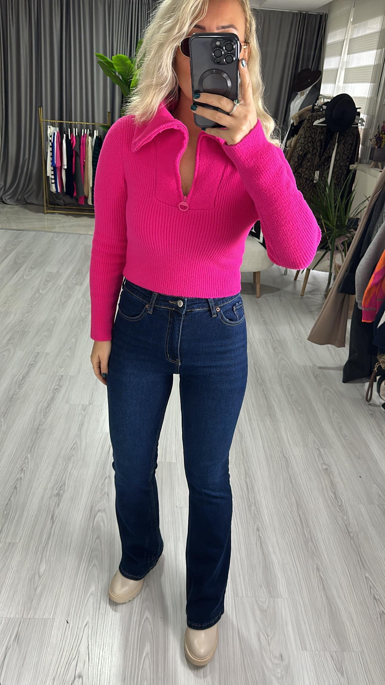 LACİVERT İSPANYOL PAÇA JEAN