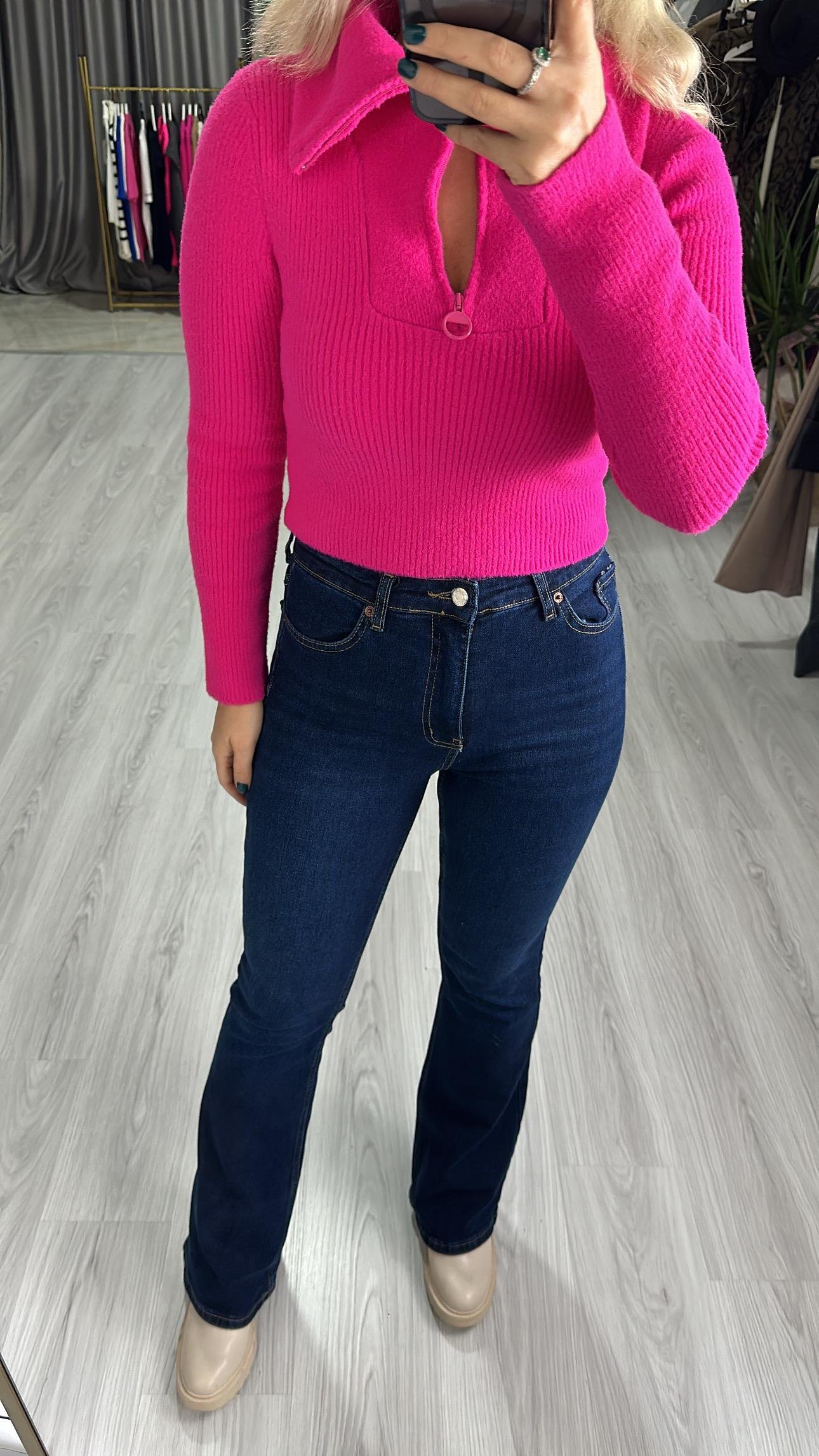 LACİVERT İSPANYOL PAÇA JEAN