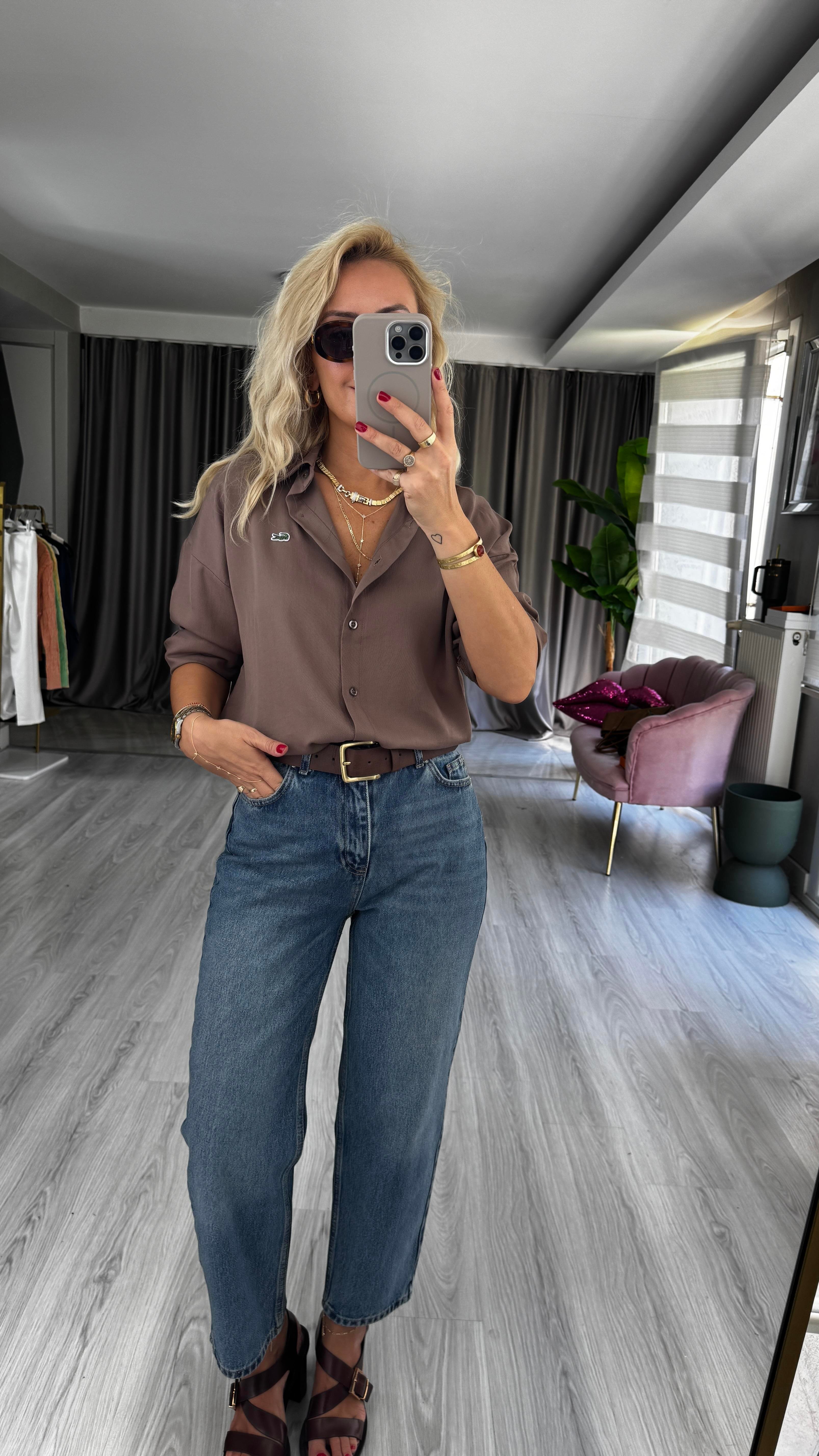 Orijinal Marka Haki Gömlek