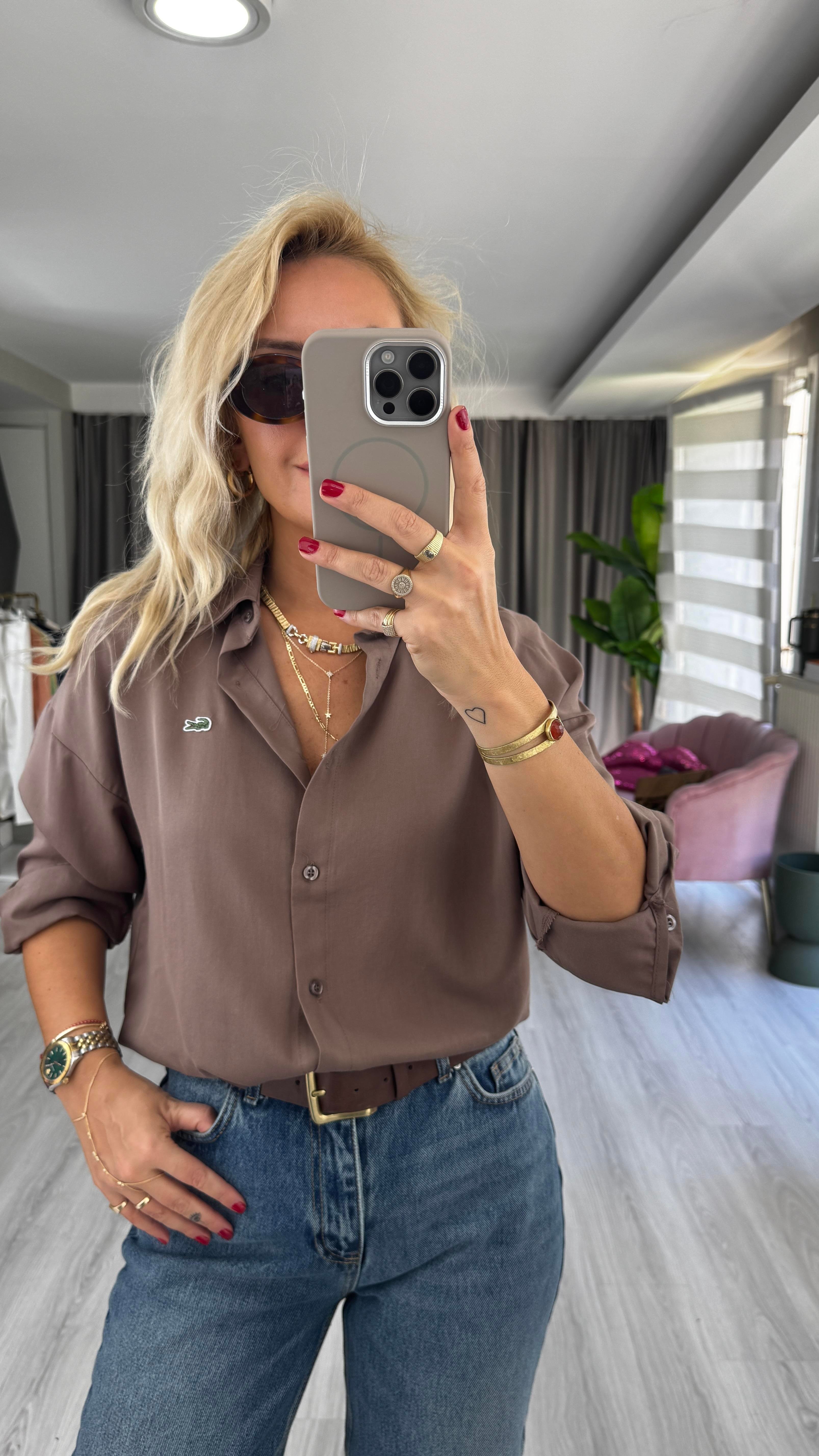 Orijinal Marka Haki Gömlek