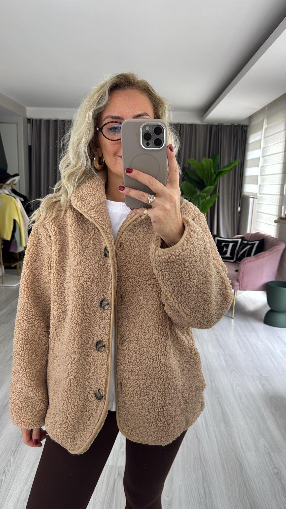 Orijinal Model Camel Teddy Mont