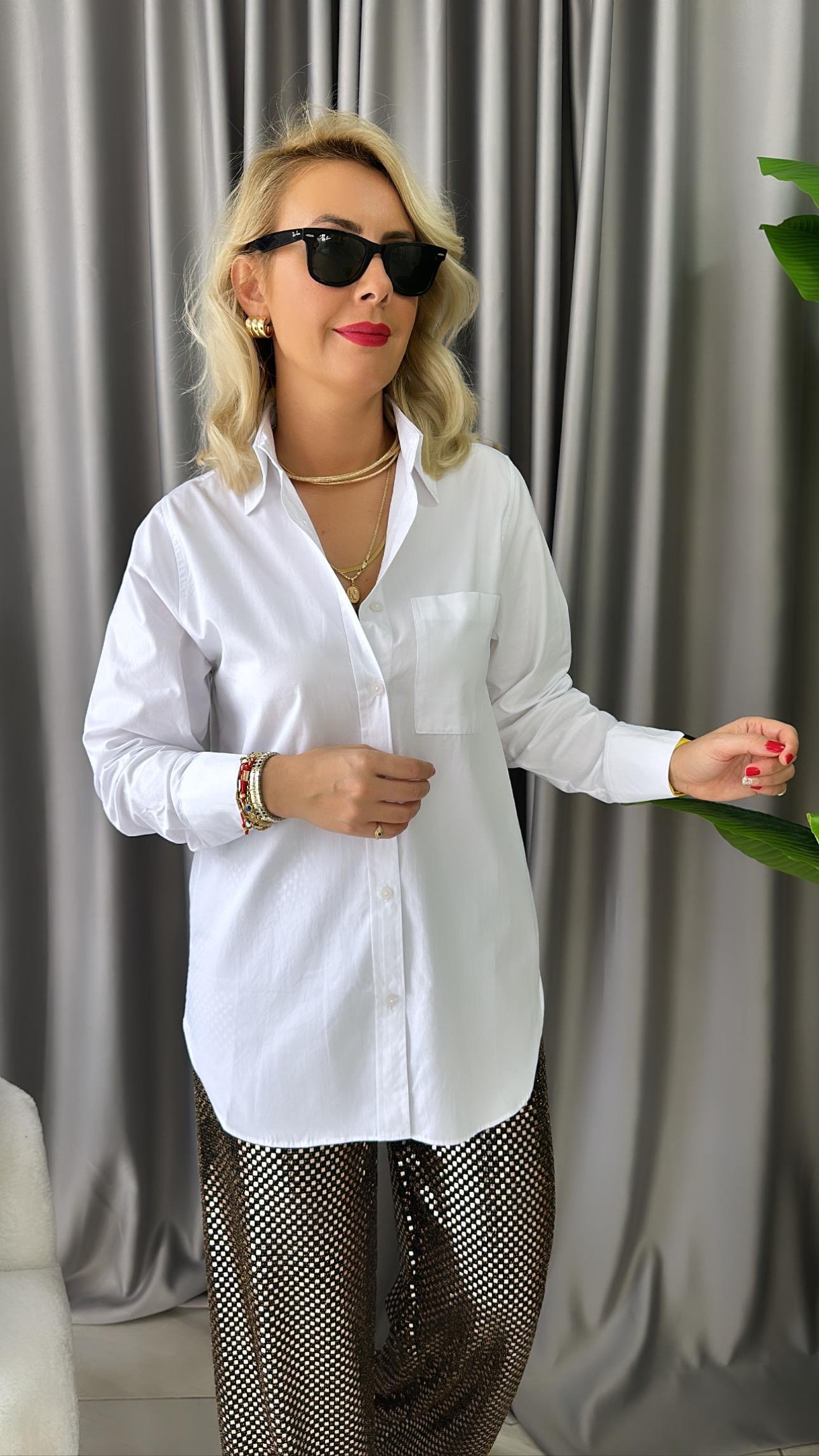 ORJİNAL MARKA, BEYAZ POPLİN GÖMLEK