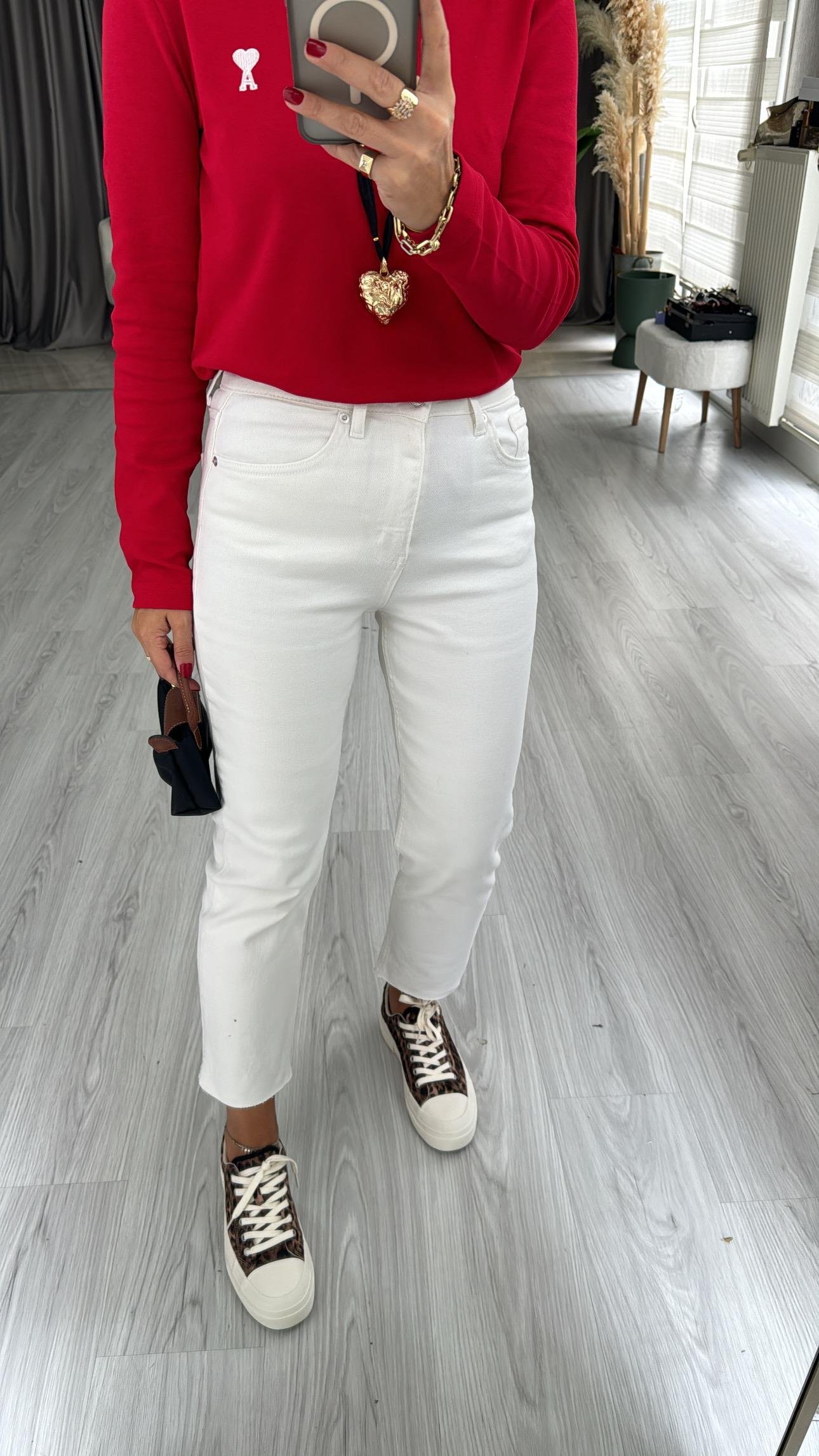 Orjinal Marka Boyfit Ekru Jean