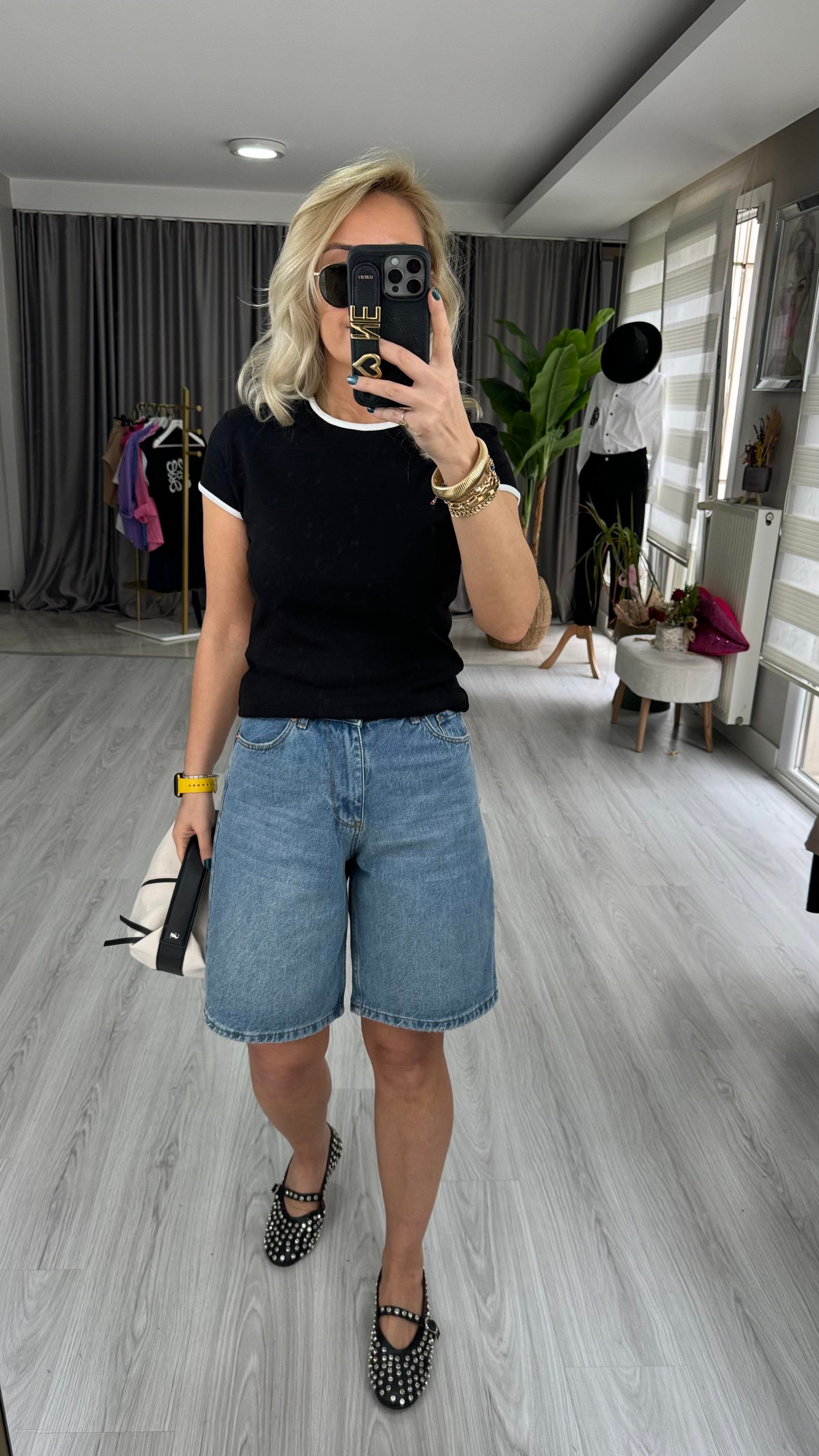 ORJİNAL MARKA ŞEHİR BOY JEAN ŞORT