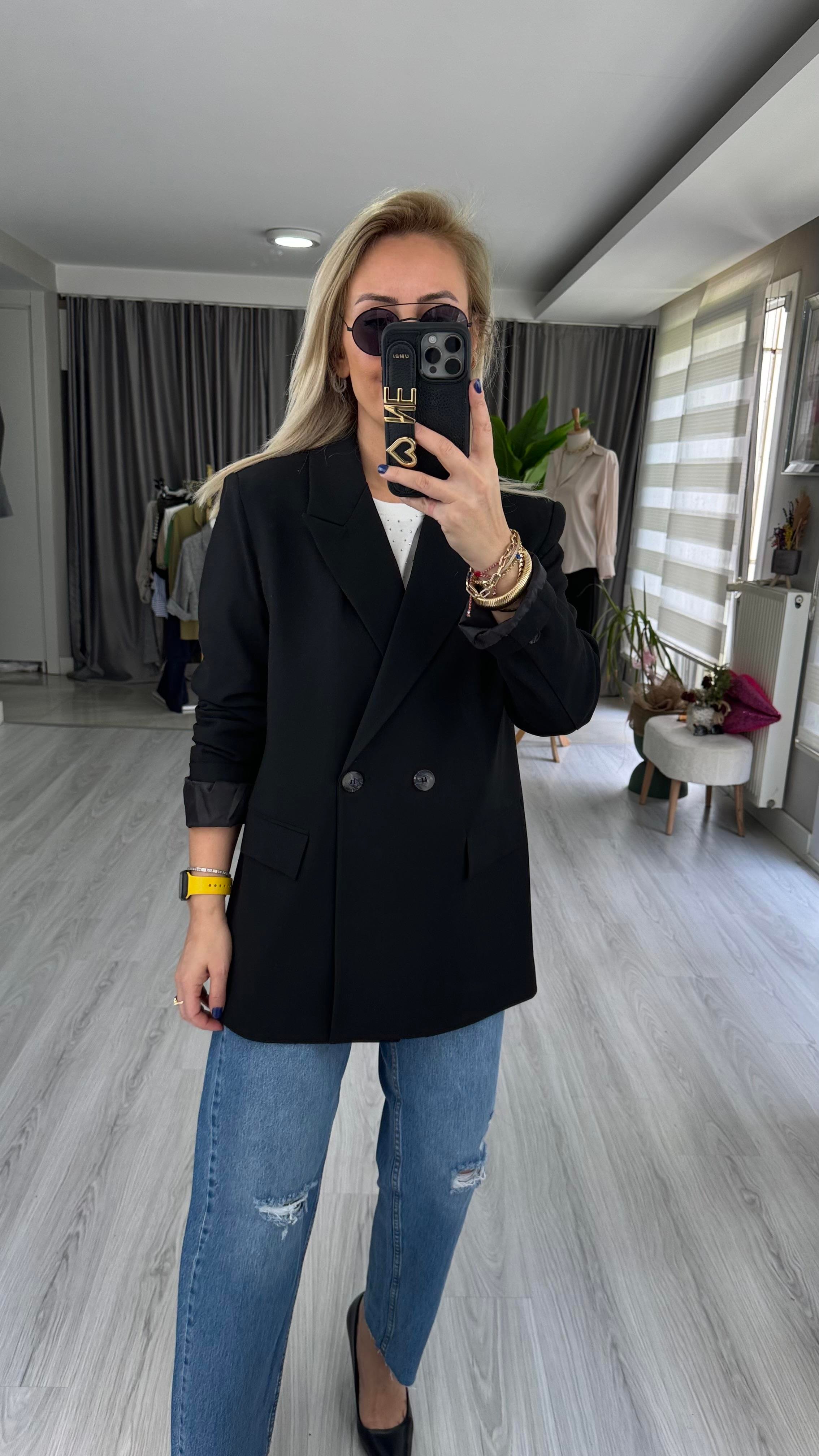 ORJİNAL MARKA SİYAH BLAZER CEKET