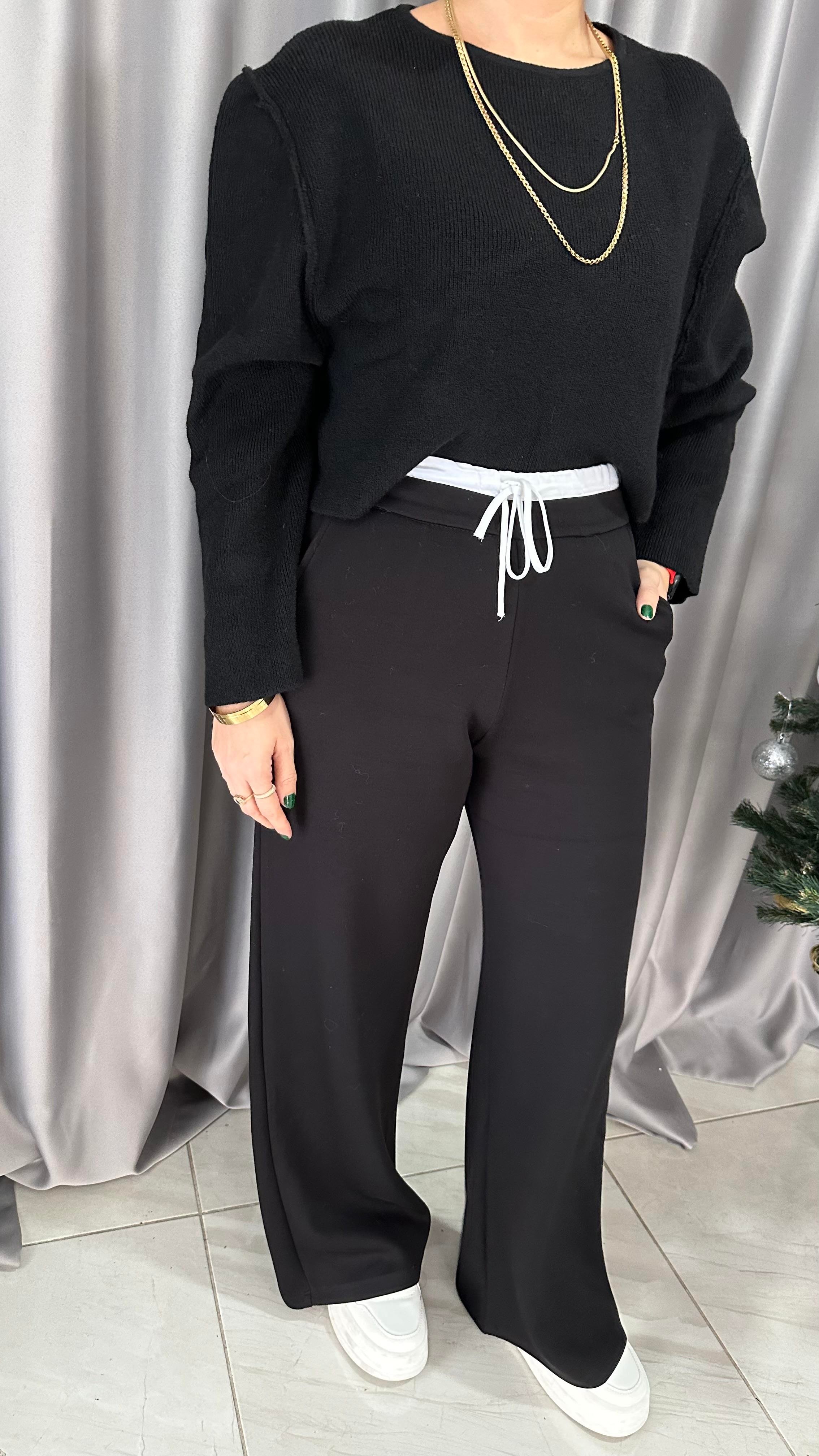 ORJİNAL MODEL SİYAH MODAL KUMAŞ PANTOLON