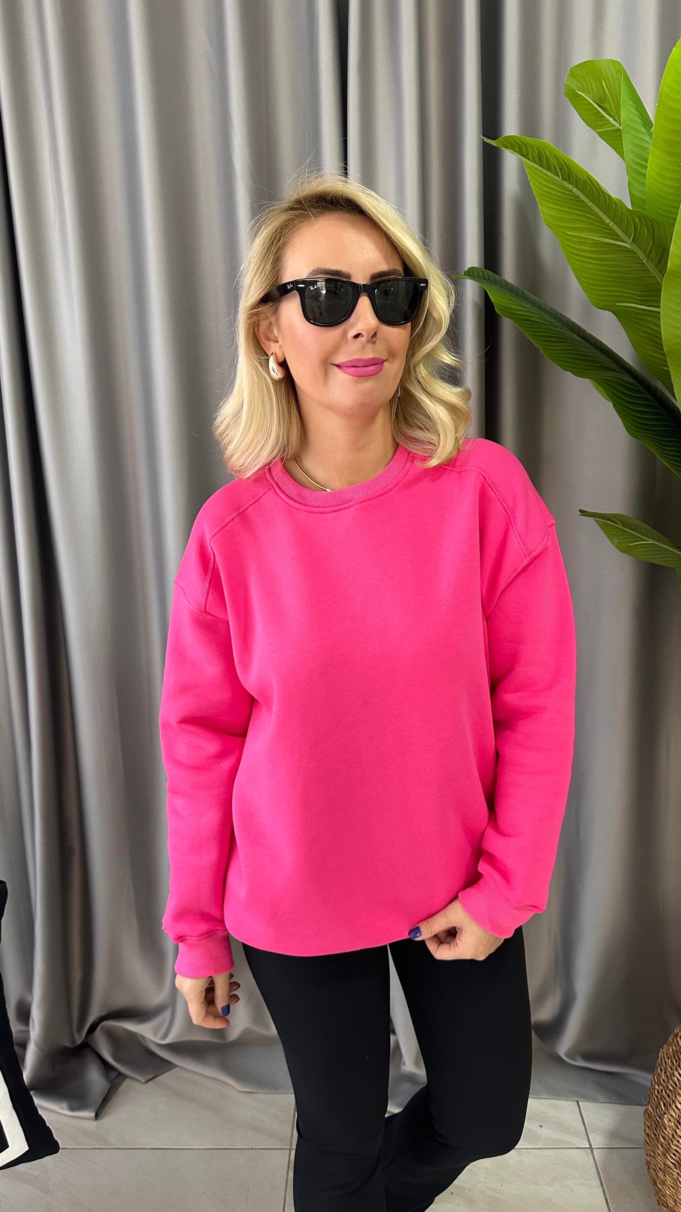 PEMBE SALAŞ SWEATSHİRT