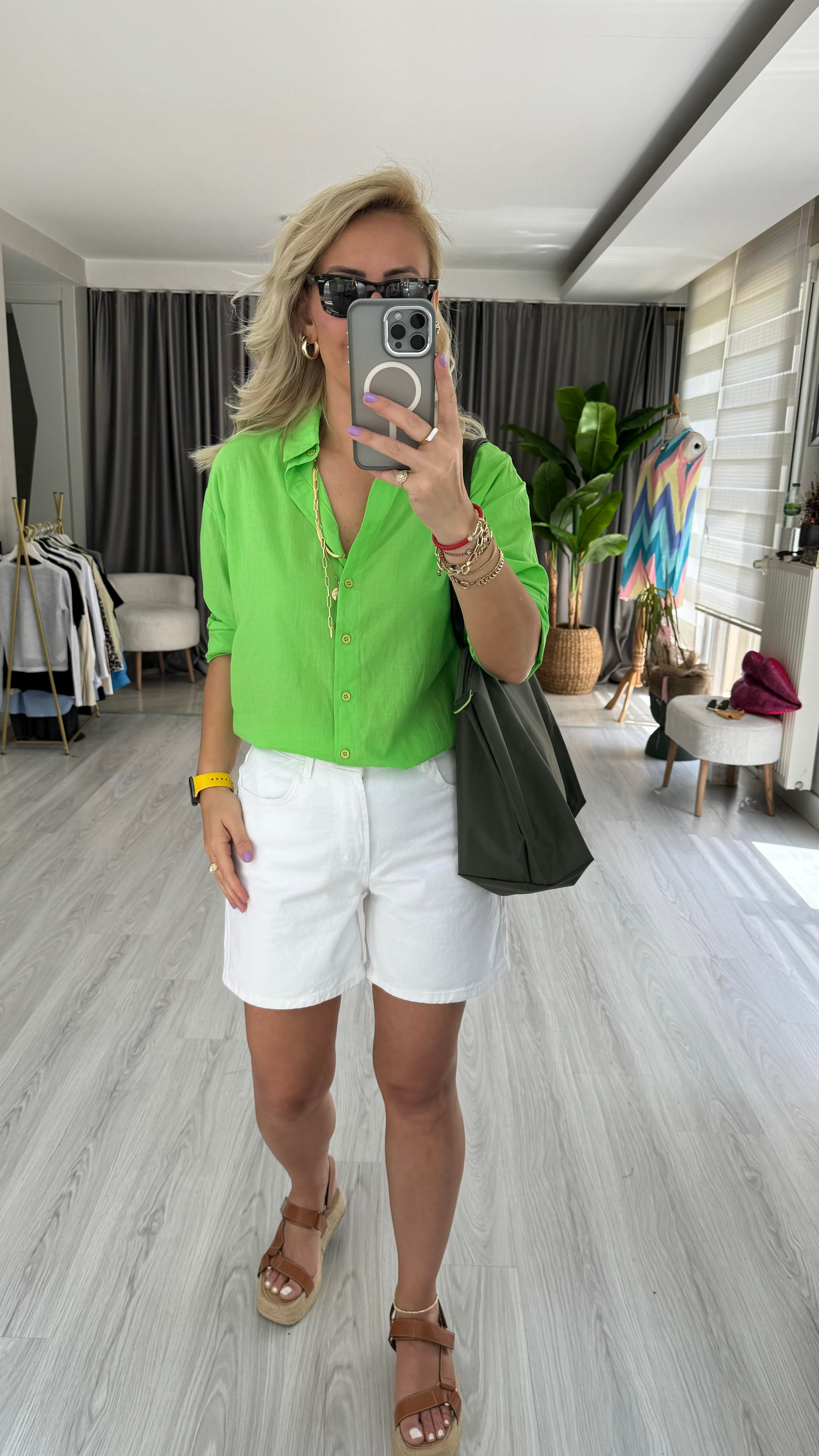 ŞEHİR BOY BEYAZ JEAN ŞORT