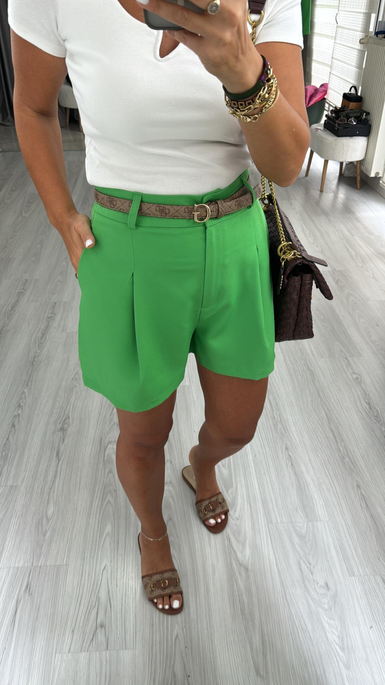 Şehir Boy, Cepli Yeşil Şort