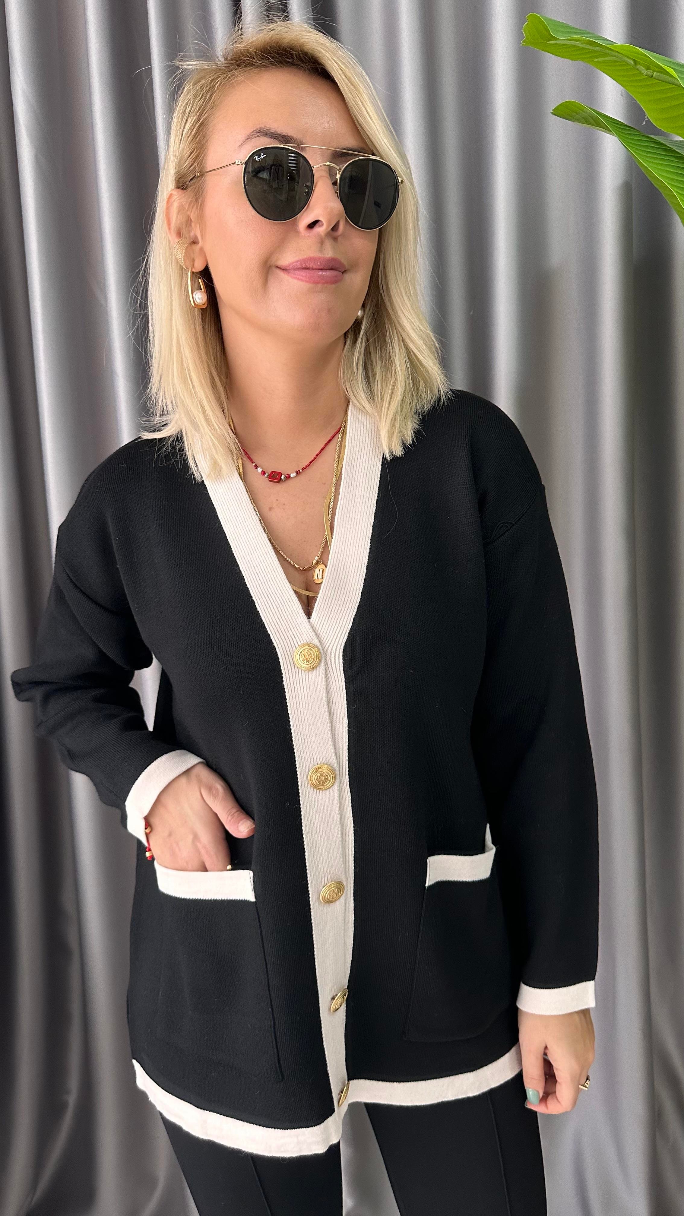 SİYAH KREM ÇELİK HIRKA