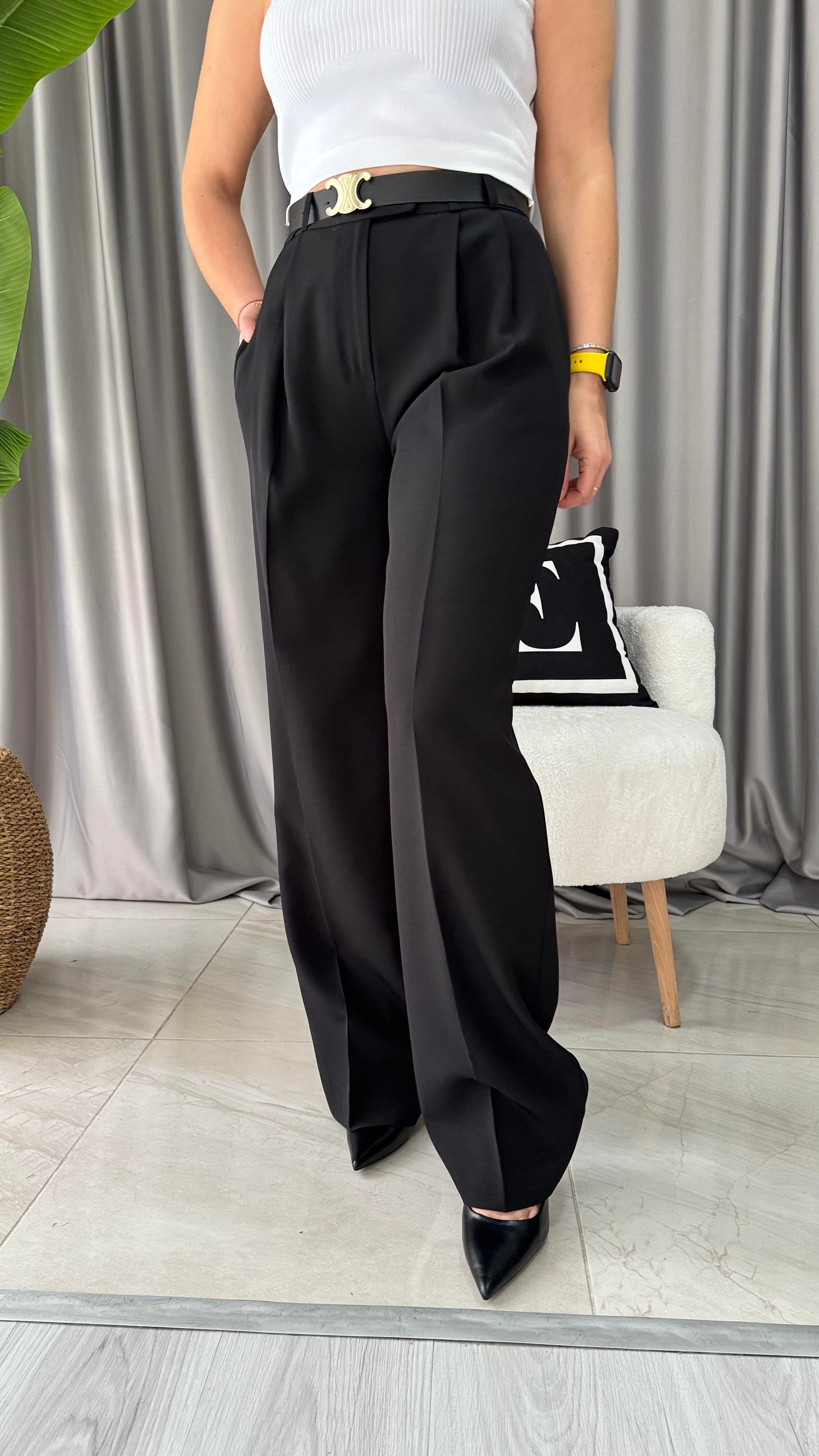 SİYAH PALAZZO PANTOLON