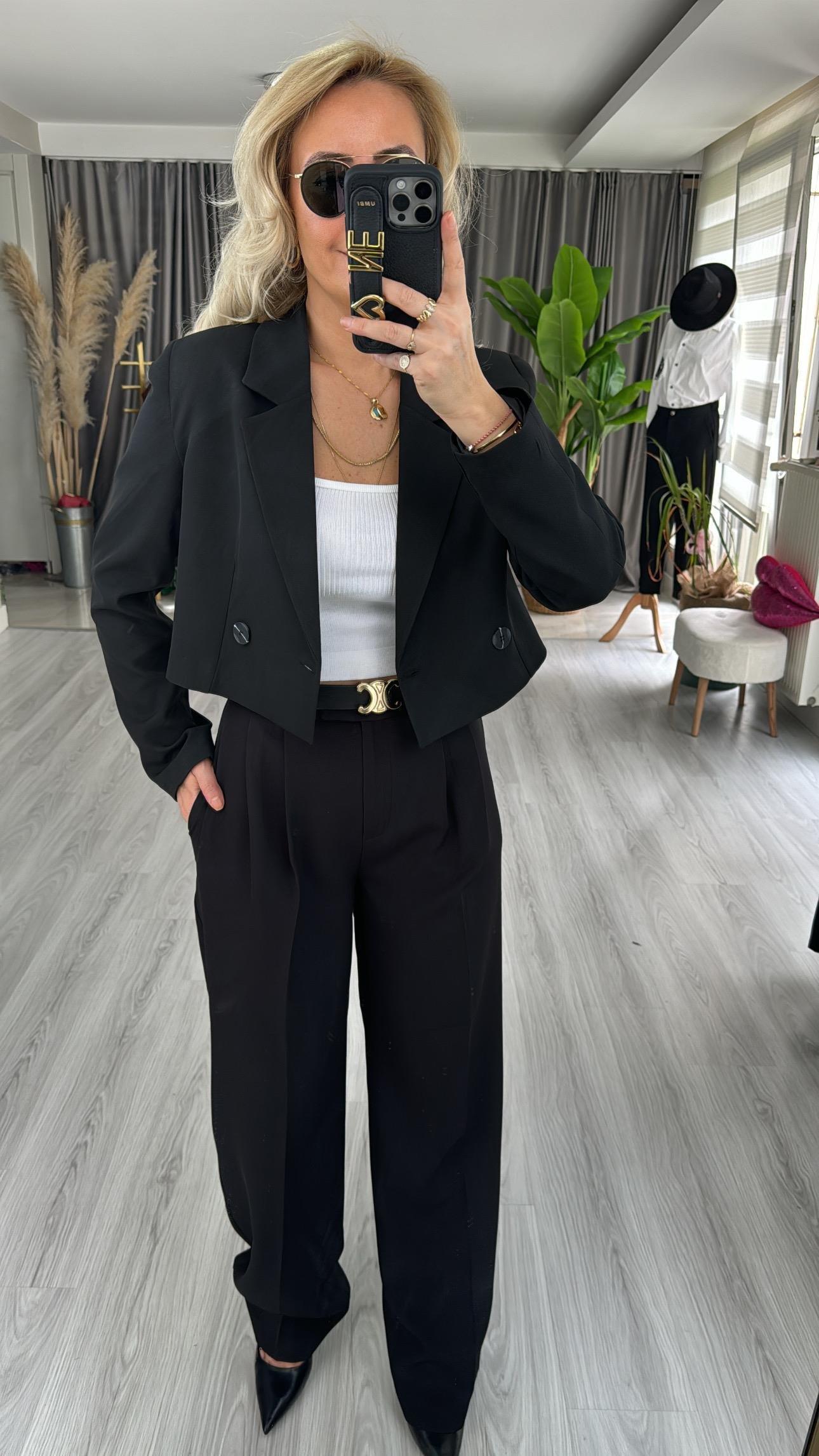 SİYAH PALAZZO PANTOLON