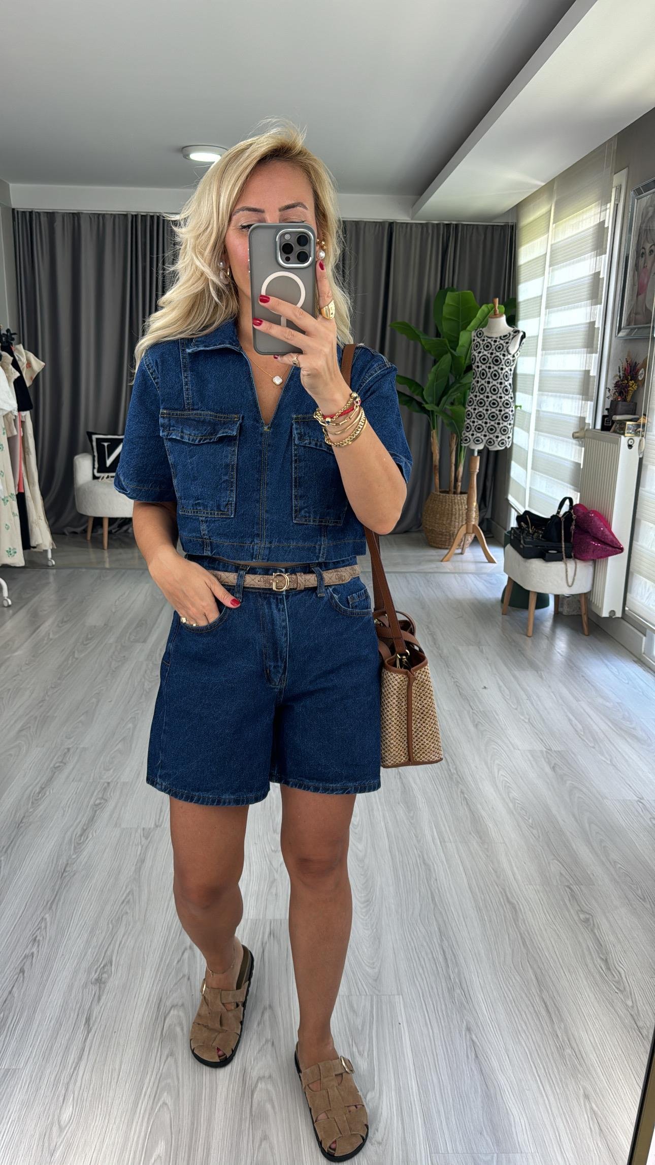 ŞORT BLUZ DENİM TAKIM