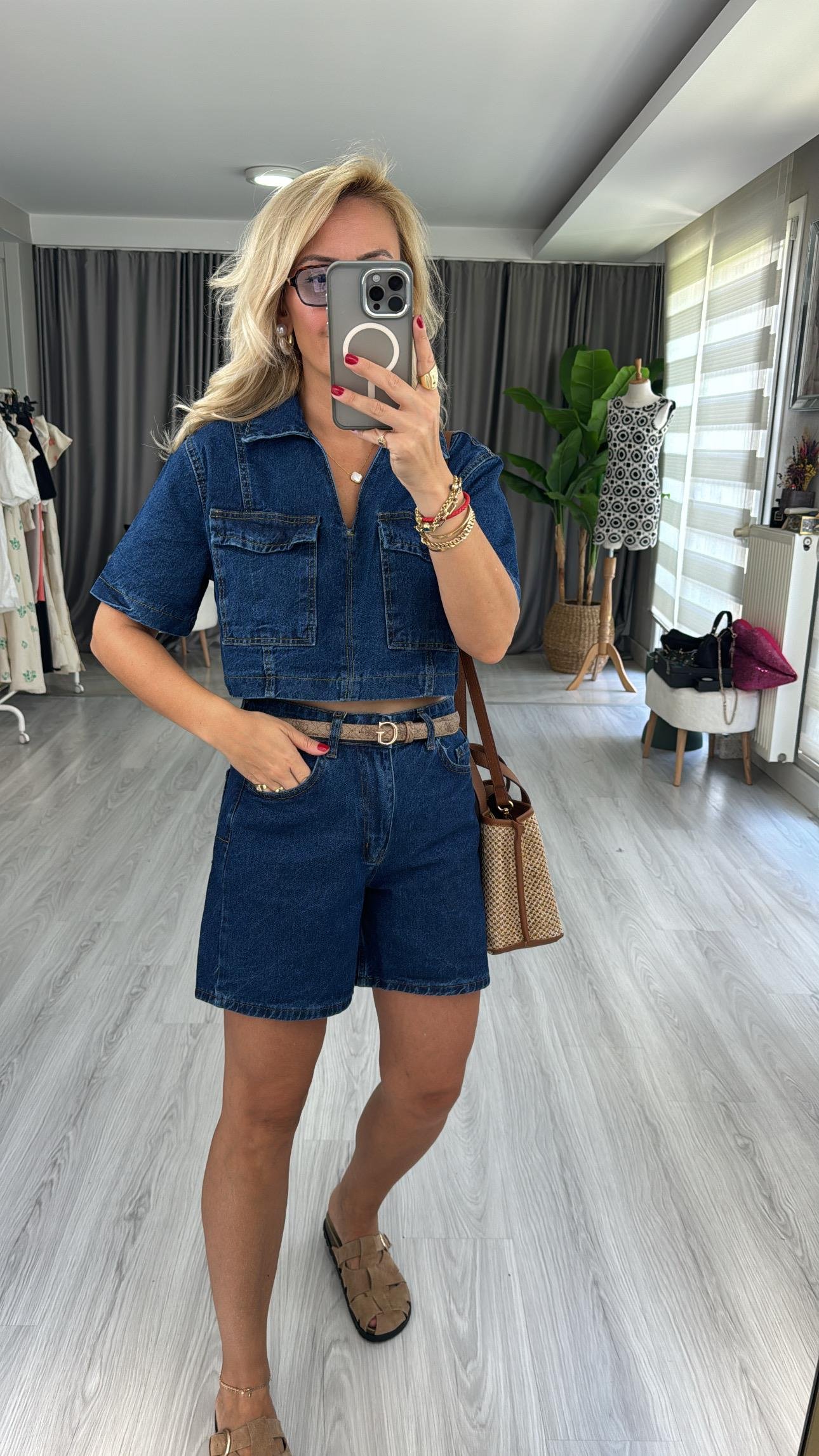 ŞORT BLUZ DENİM TAKIM