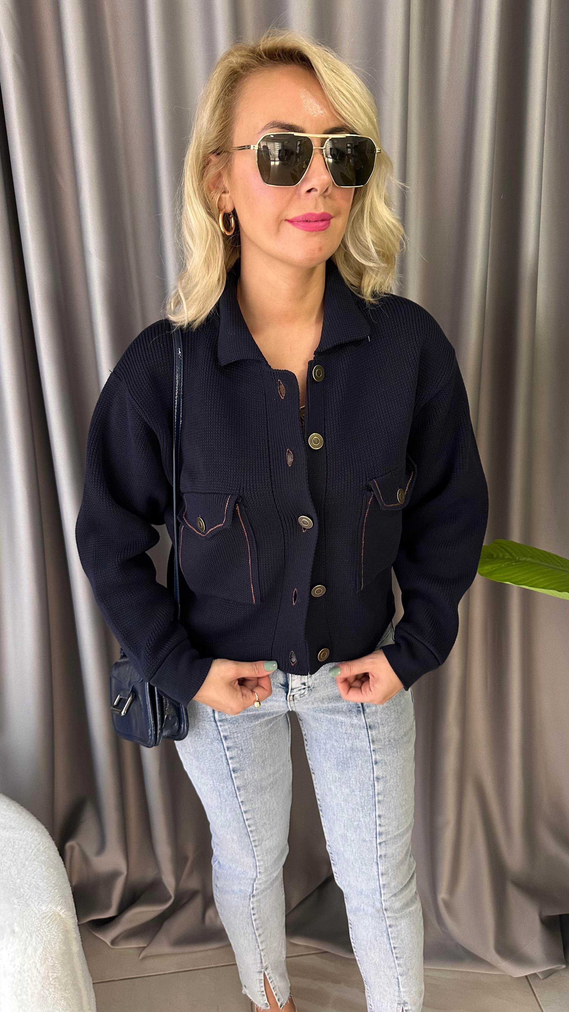 TABA DİKİŞLİ, LACİVERT TRİKO