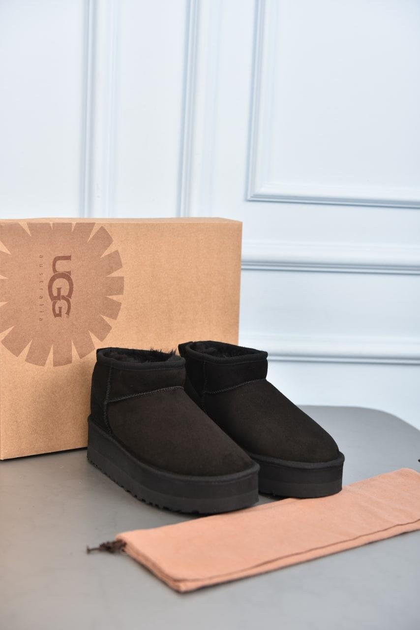 UGG CLASSİC ULTRA MİNİ SİYAH