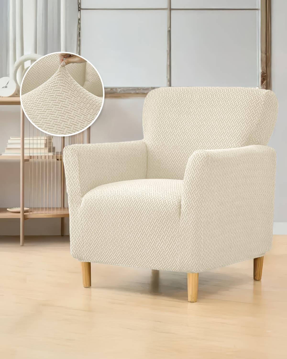 3.3.1.1 Koltuk Örtüsü Krem Koltuk Kılıfı Takımı Lastikli Sofa Cover / Krem
