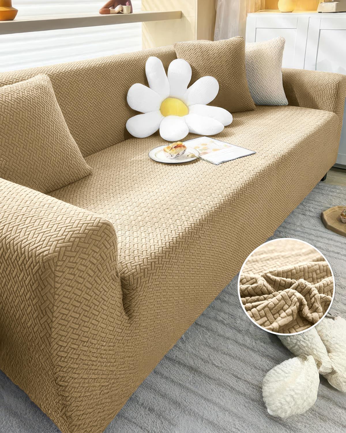 3.3.1.1 Koltuk Örtüsü Koltuk Kılıfı Takımı Lastikli Sofa Cover / Bej