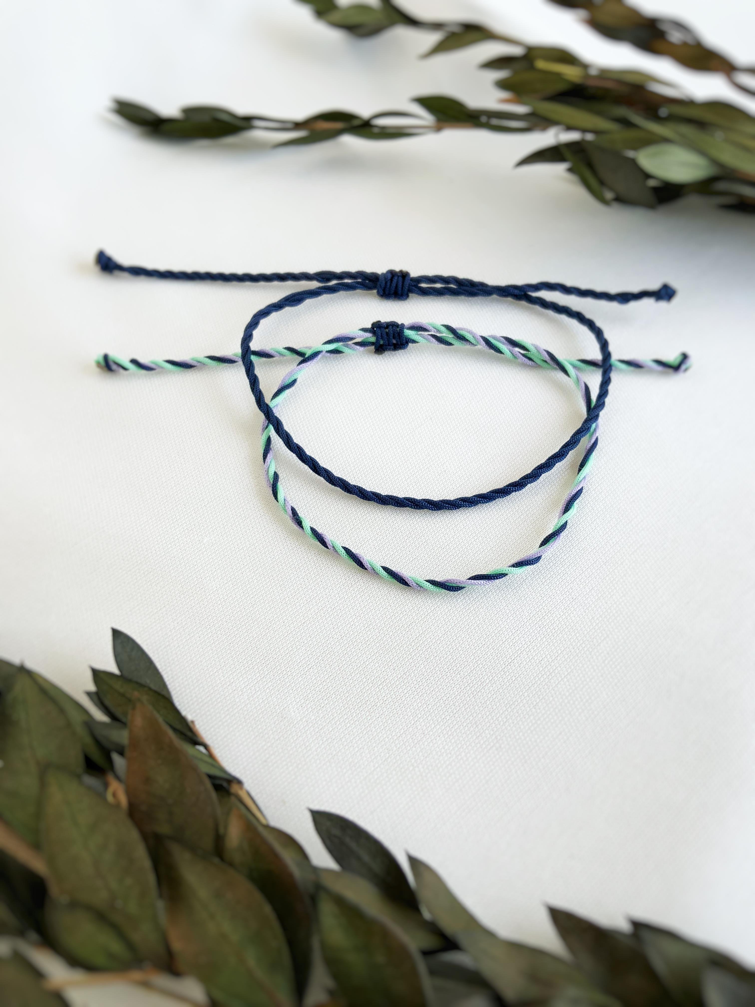 2'li Rin Unisex İp Bileklik 