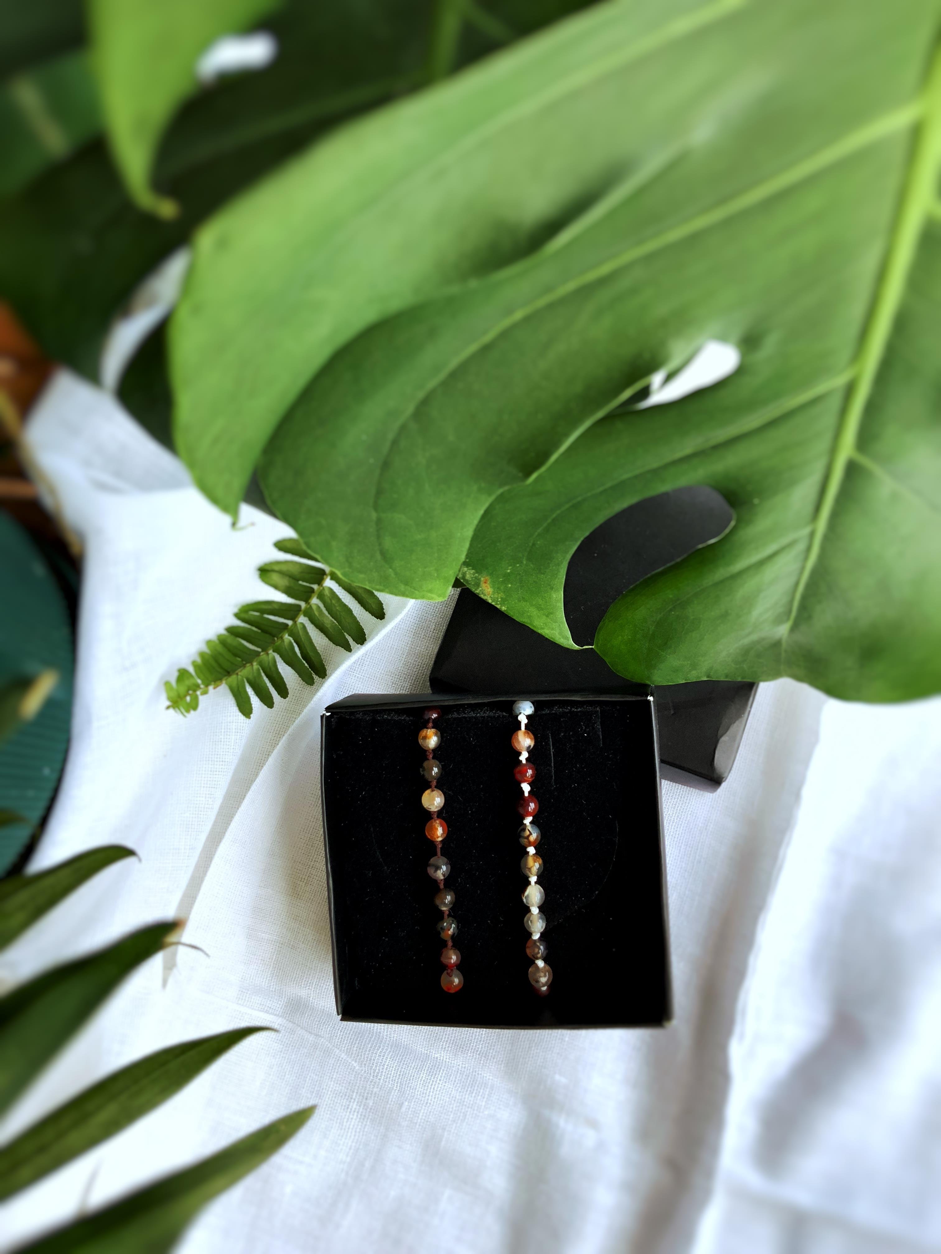 Akik Çift Bilekliği